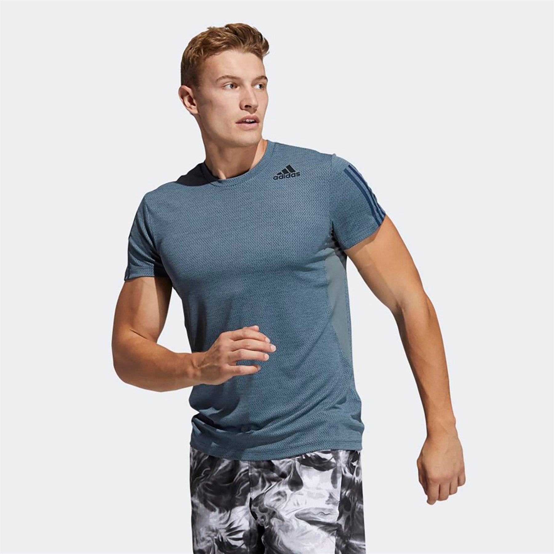 Adidas Erkek Koşu - Yürüyüş T-shirt H.Rdy 3S Tee Gp7659 H.RDY 3S TEE