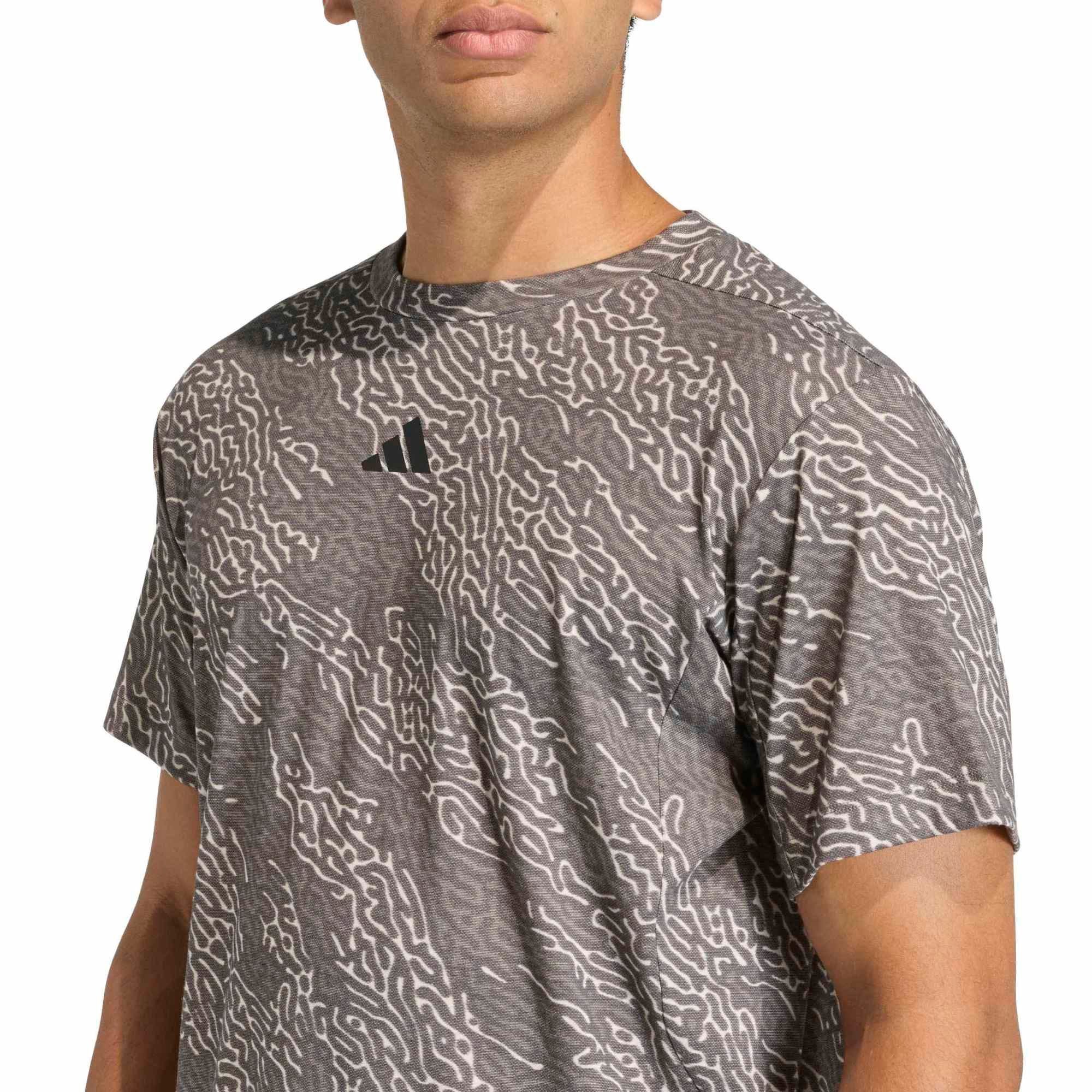 Adidas Erkek Koşu - Yürüyüş T-Shirt D4T Aop Tee Kf3098
