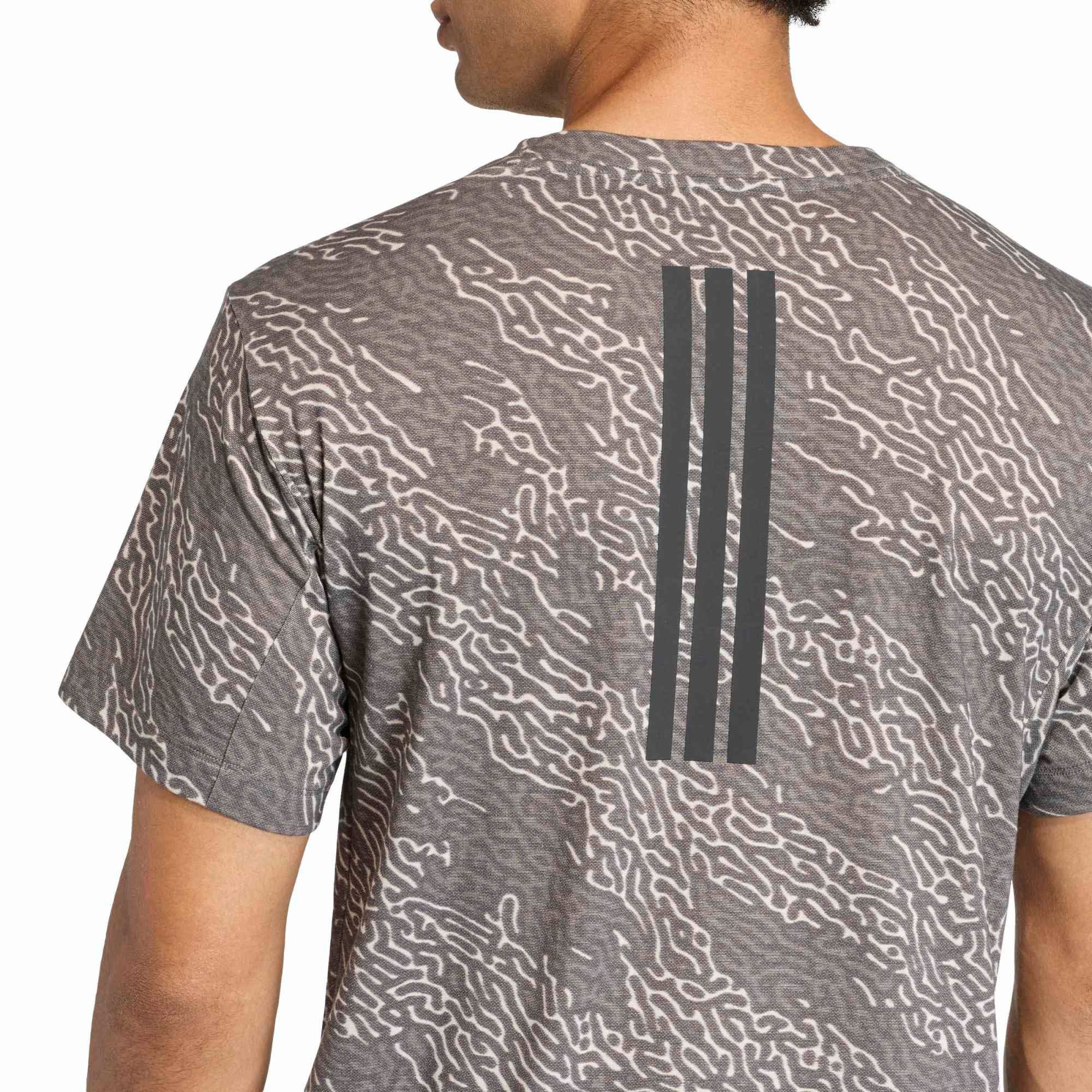 Adidas Erkek Koşu - Yürüyüş T-Shirt D4T Aop Tee Kf3098