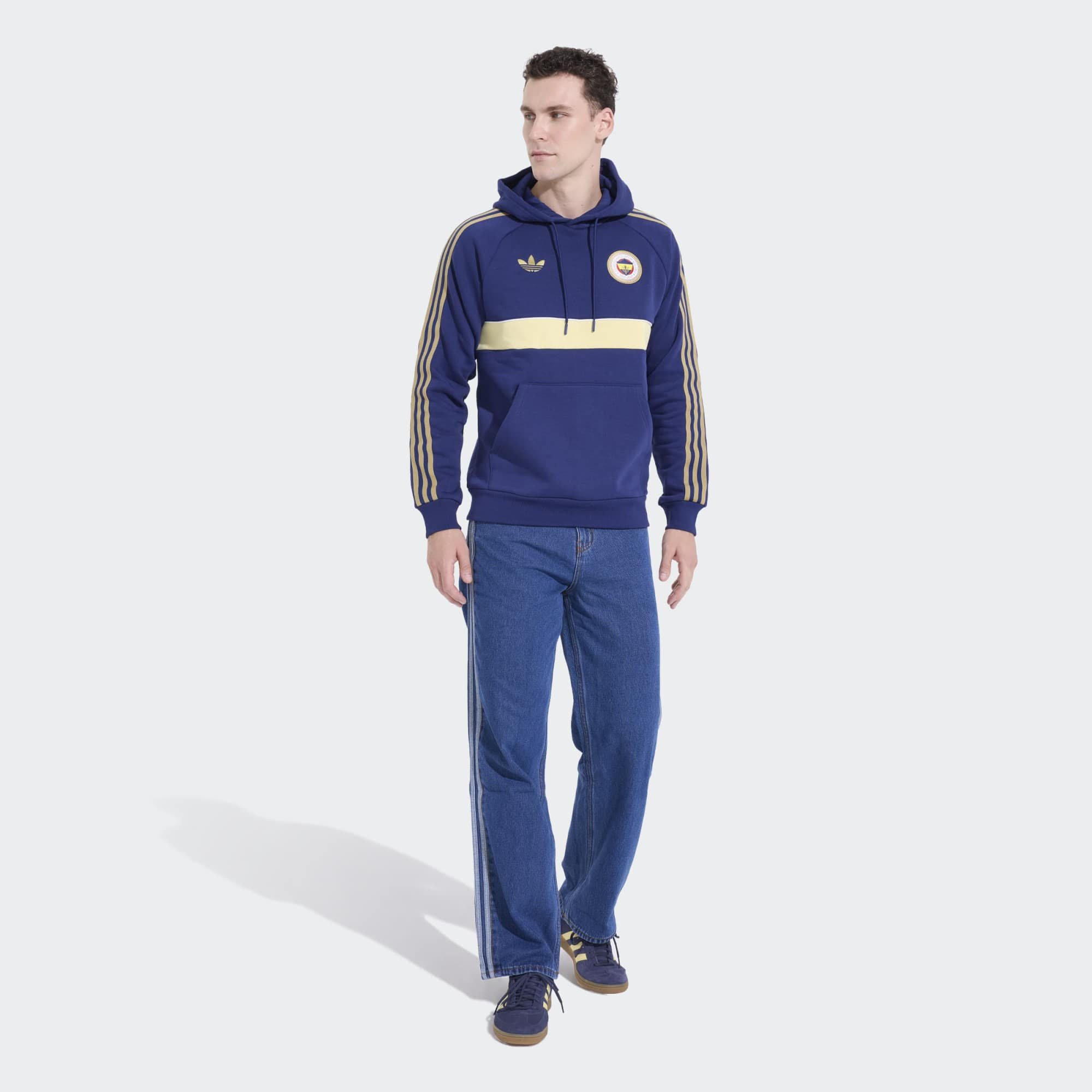 Adidas Fenerbahçe Erkek Futbol Sweatshirt HZ1021 FEN OG2 HD