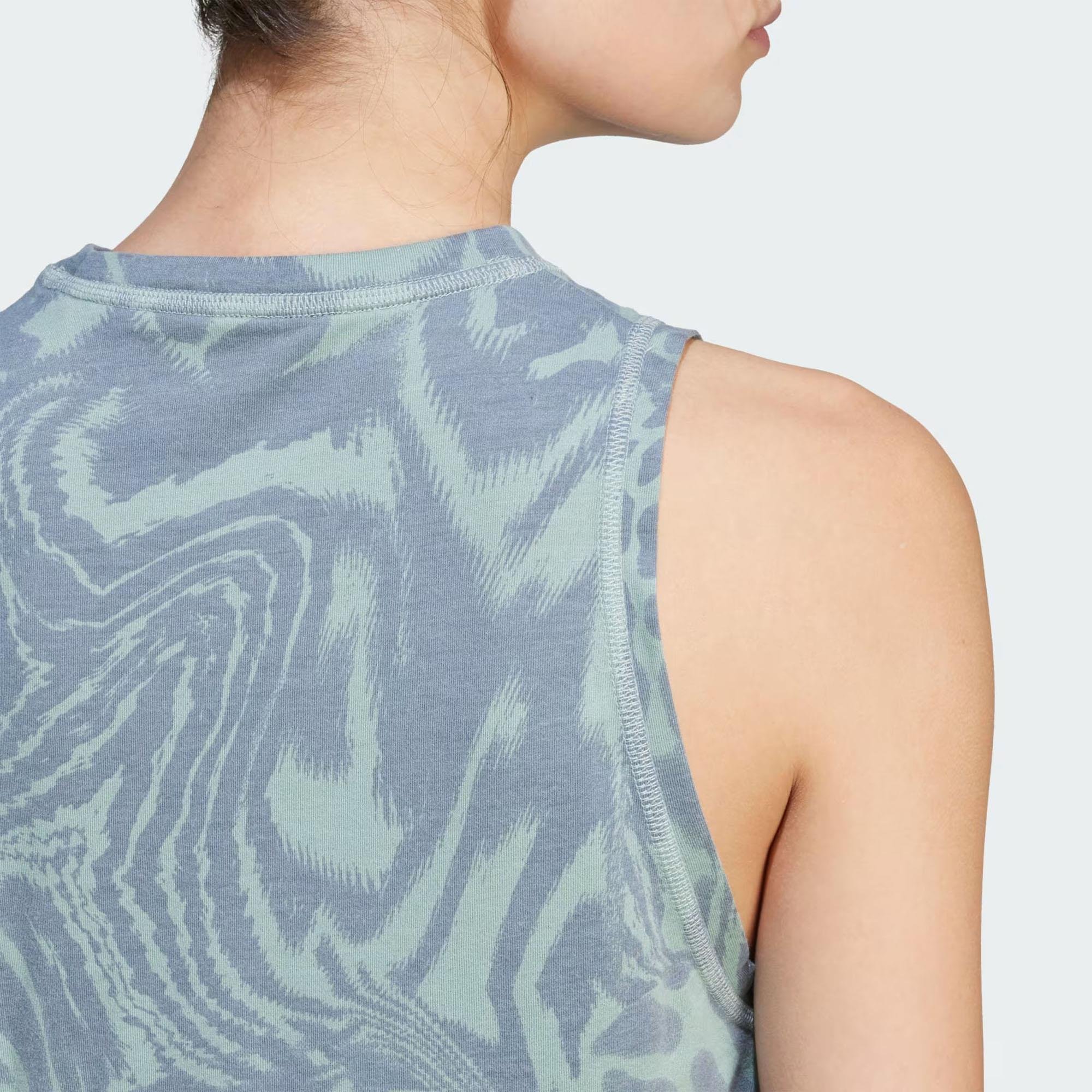 Adidas Kadın Günlük Atlet Train Essentials Allover Print Workout Tank Top Je6155 Train Essentials Allover Print Workout Tank Top