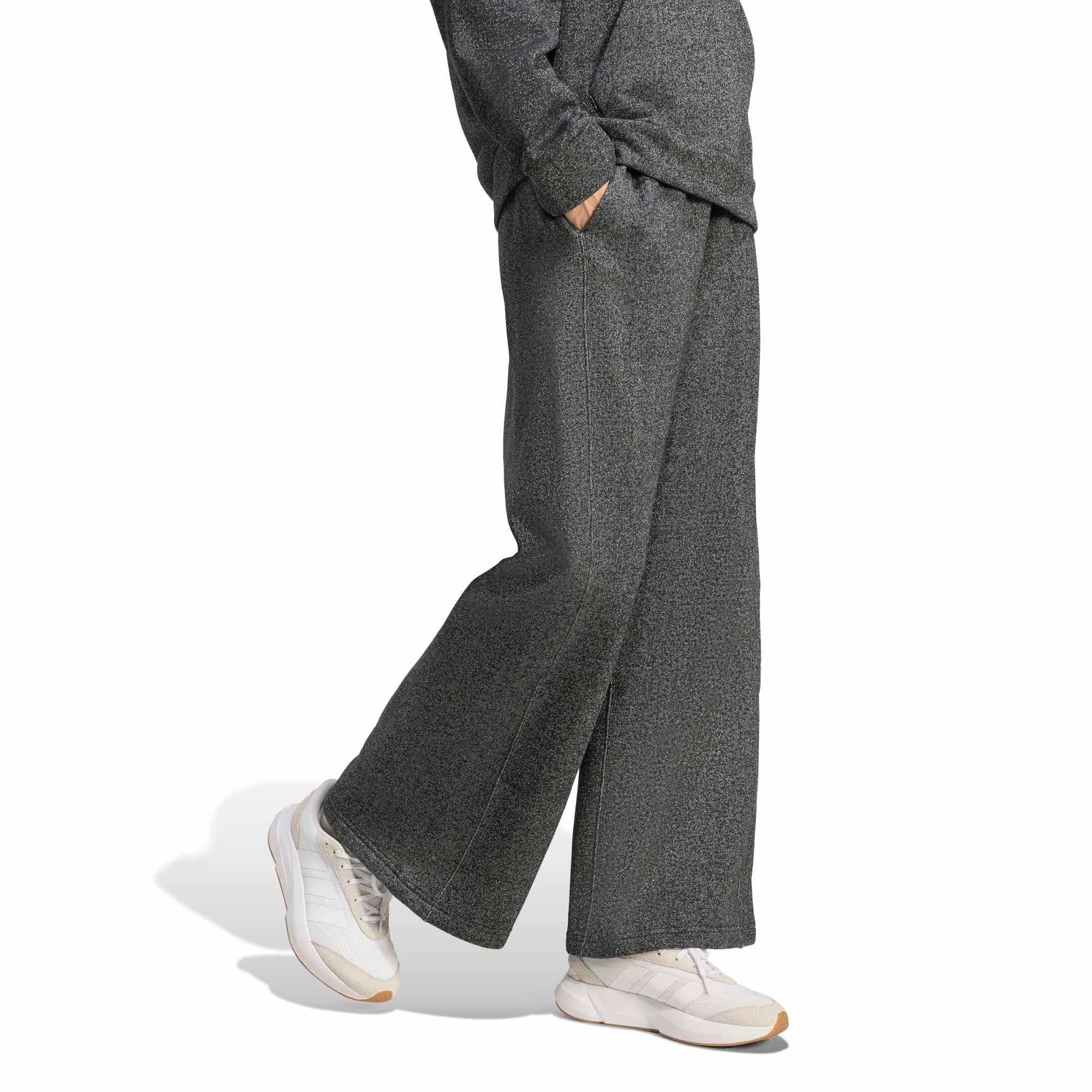 Adidas Kadın Günlük Eşofman Altı All Szn Holiday Glitter Fleece Loose Pants Jx4360