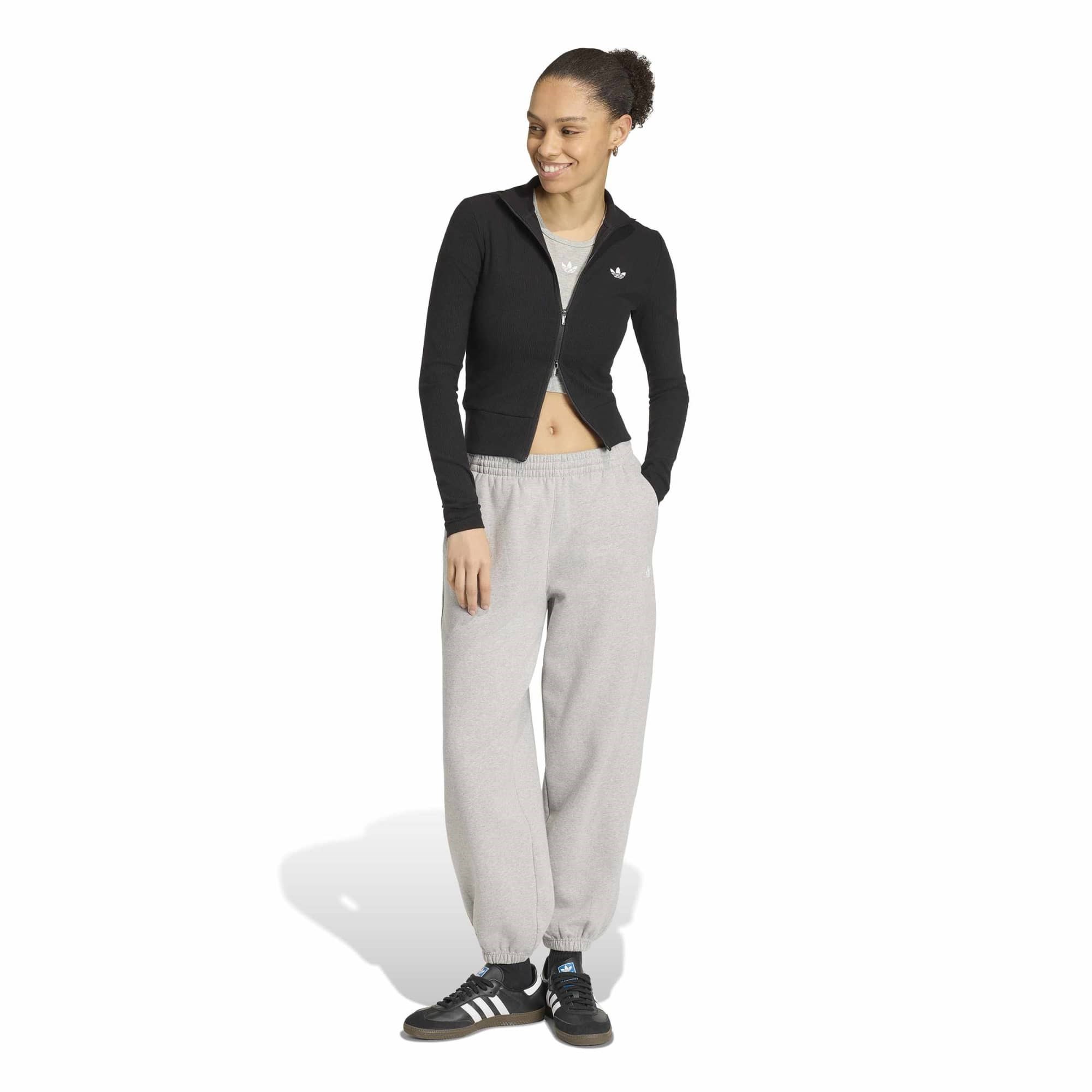 Adidas Kadın Günlük Eşofman Üstü Ess Rib Fz Tt Kr3598 ESS RIB FZ TT