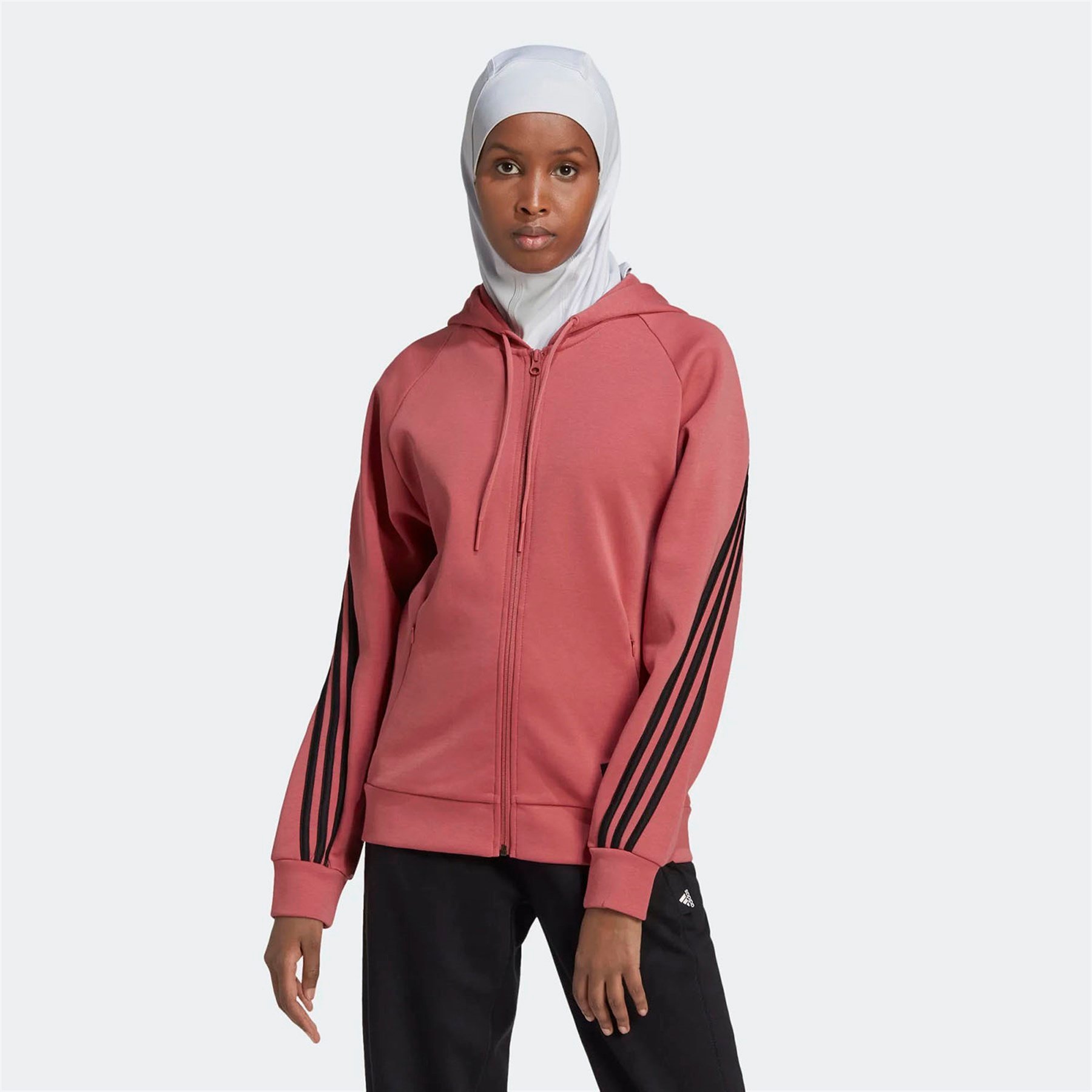 Adidas Kadın Günlük Kapşonlu Eşofman Üstü W Fı 3S Fz Reg Hk0530 W FI 3S FZ REG
