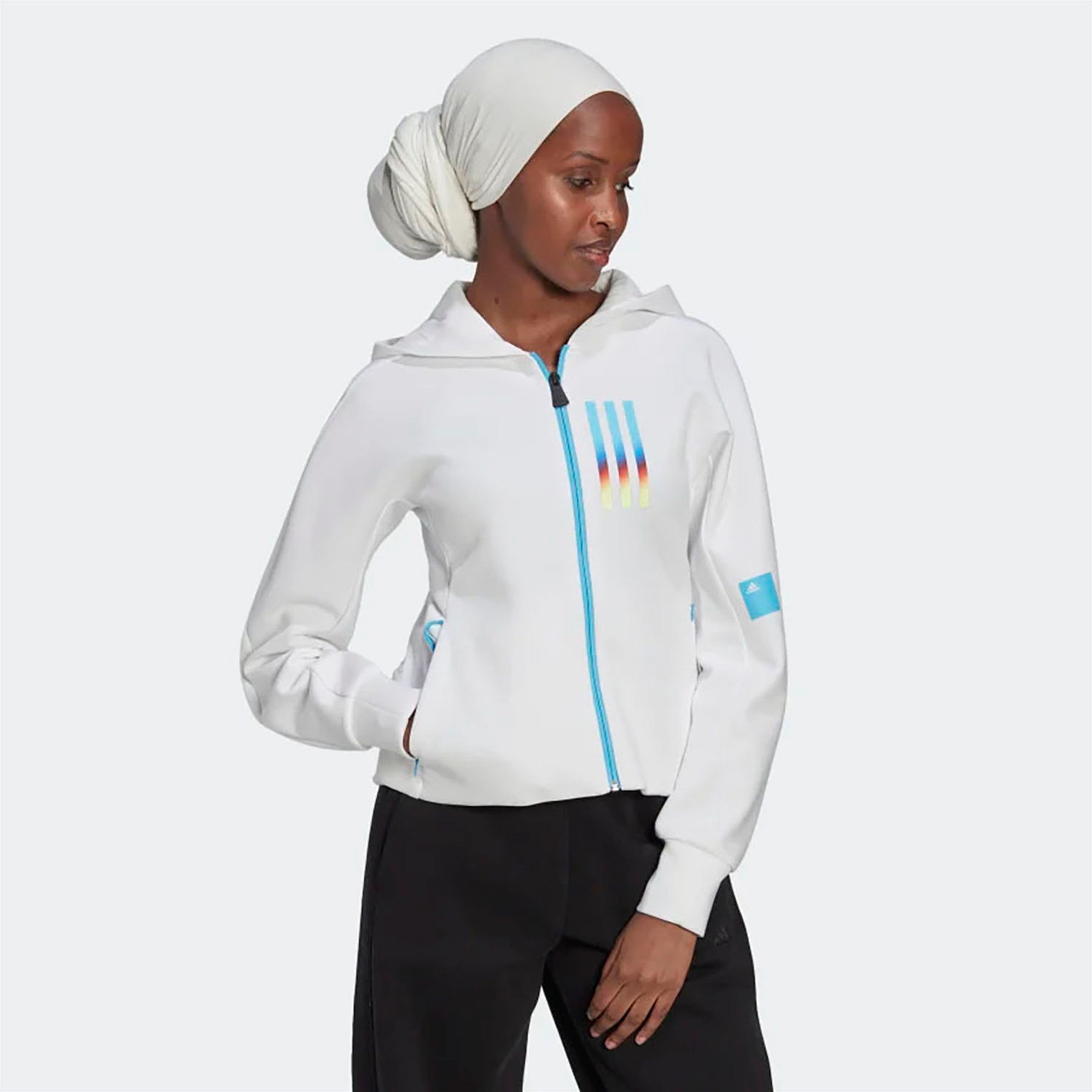 Adidas Kadın Günlük Kapşonlu Eşofman Üstü W Mv Sl Fz Hd Hn1610