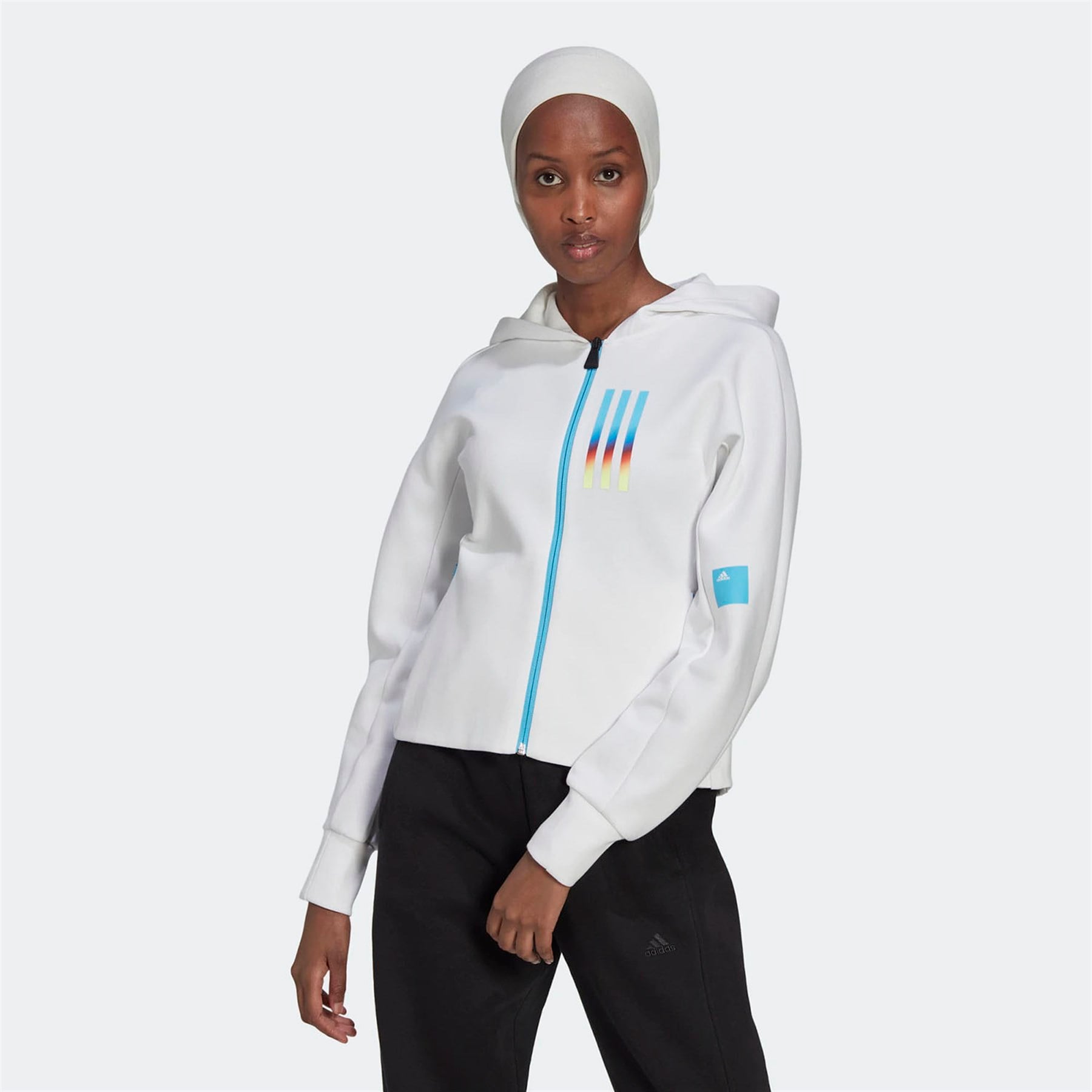 Adidas Kadın Günlük Kapşonlu Eşofman Üstü W Mv Sl Fz Hd Hn1610