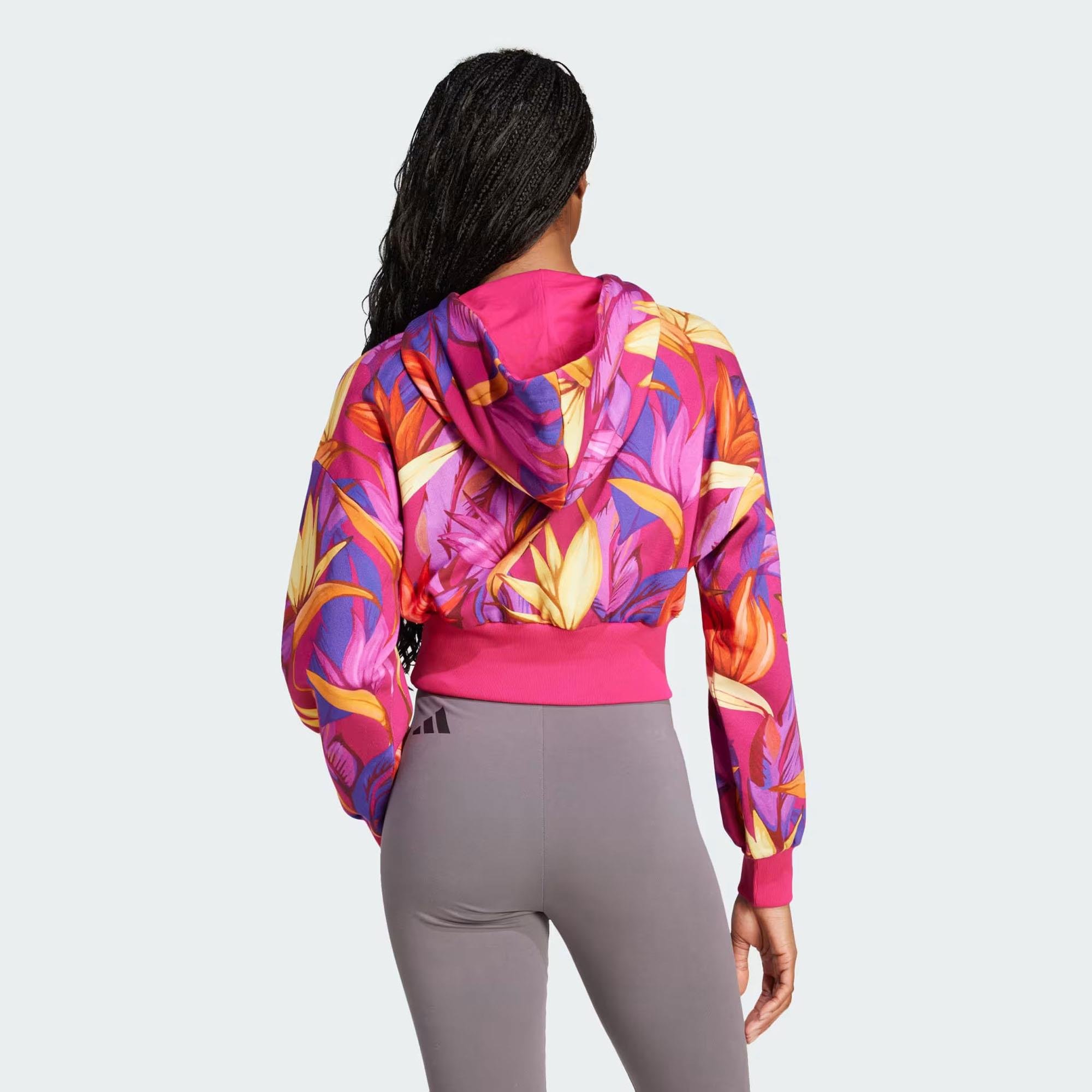 Adidas Kadın Günlük Kapşonlu Sweat Farm Hoodie Jd6283