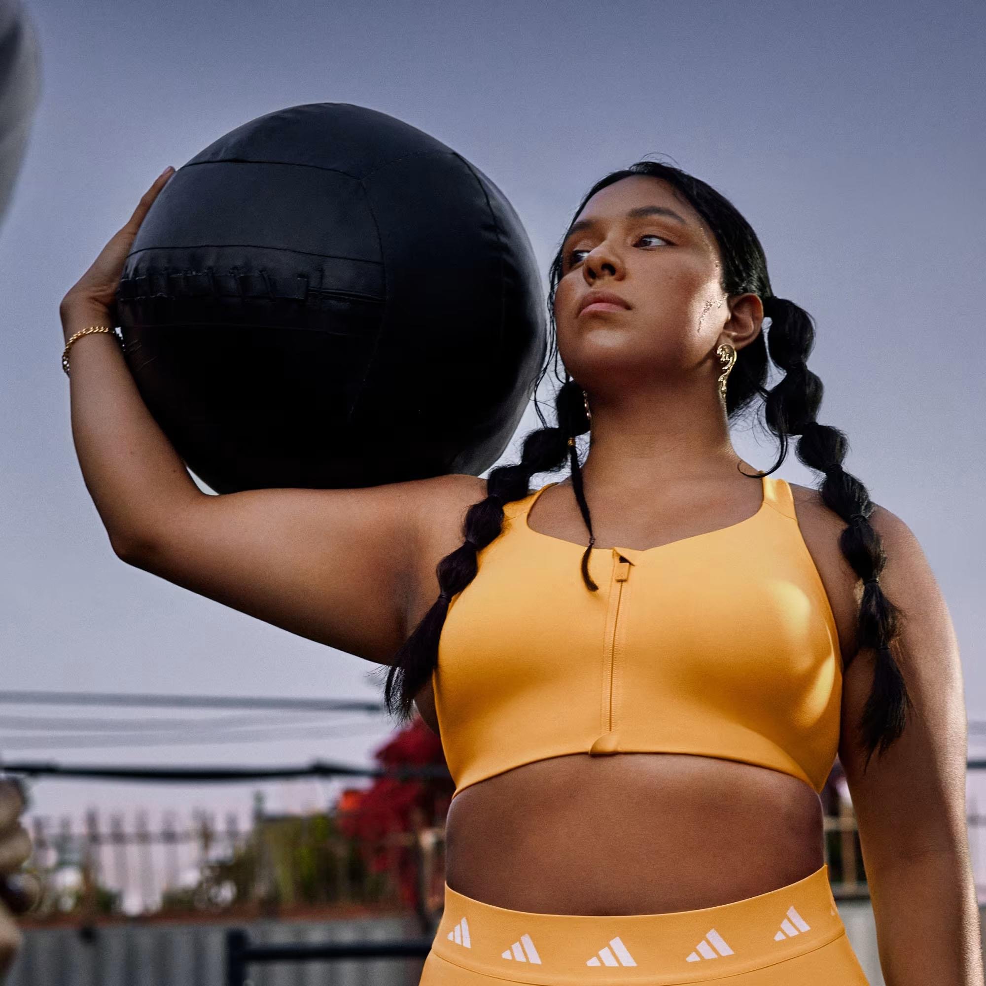 Adidas Kadın Günlük Sporcu Sütyeni Bra Tlrdim Lux Zip Iu2761