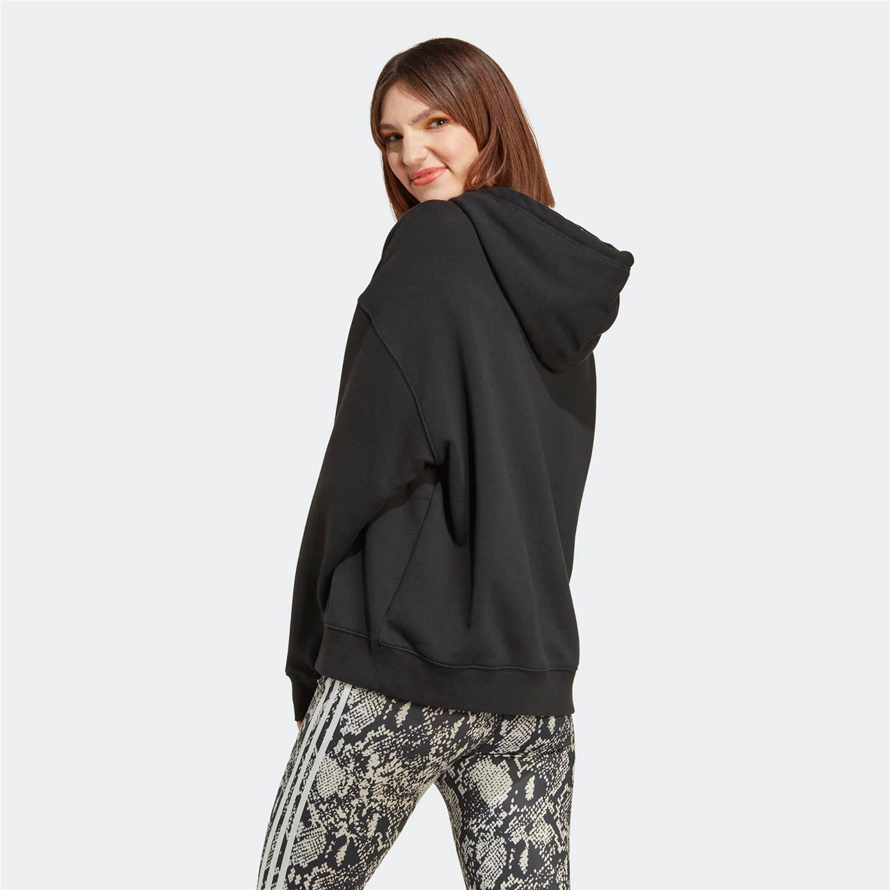 Adidas Kadın Günlük Sweatshirt Hoodie Logo Ic6076