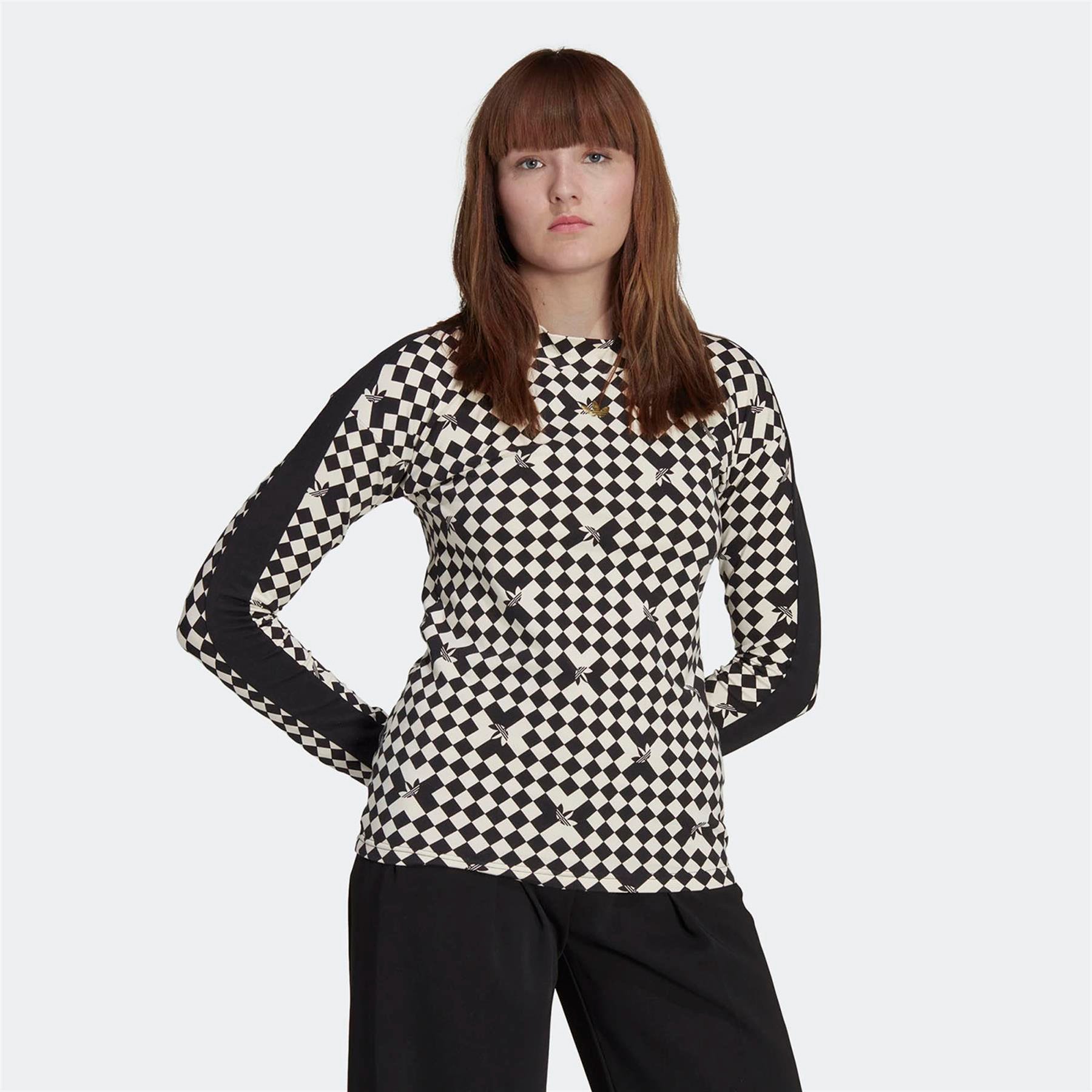 Adidas Kadın Günlük T-Shirt Aop Long Sleeve Ia3914