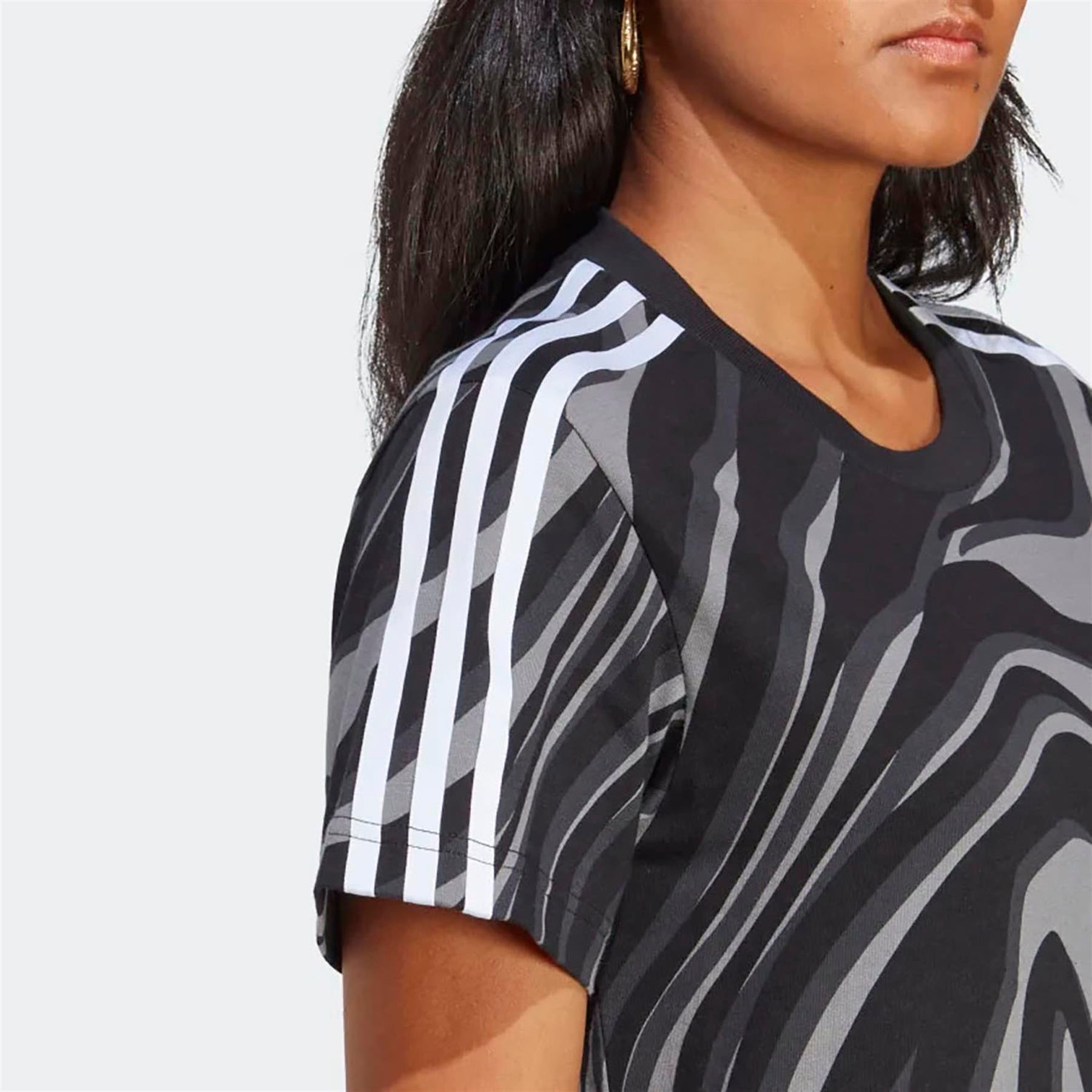 Adidas Kadın Günlük T-Shirt Aop T-Shirt Ij8191