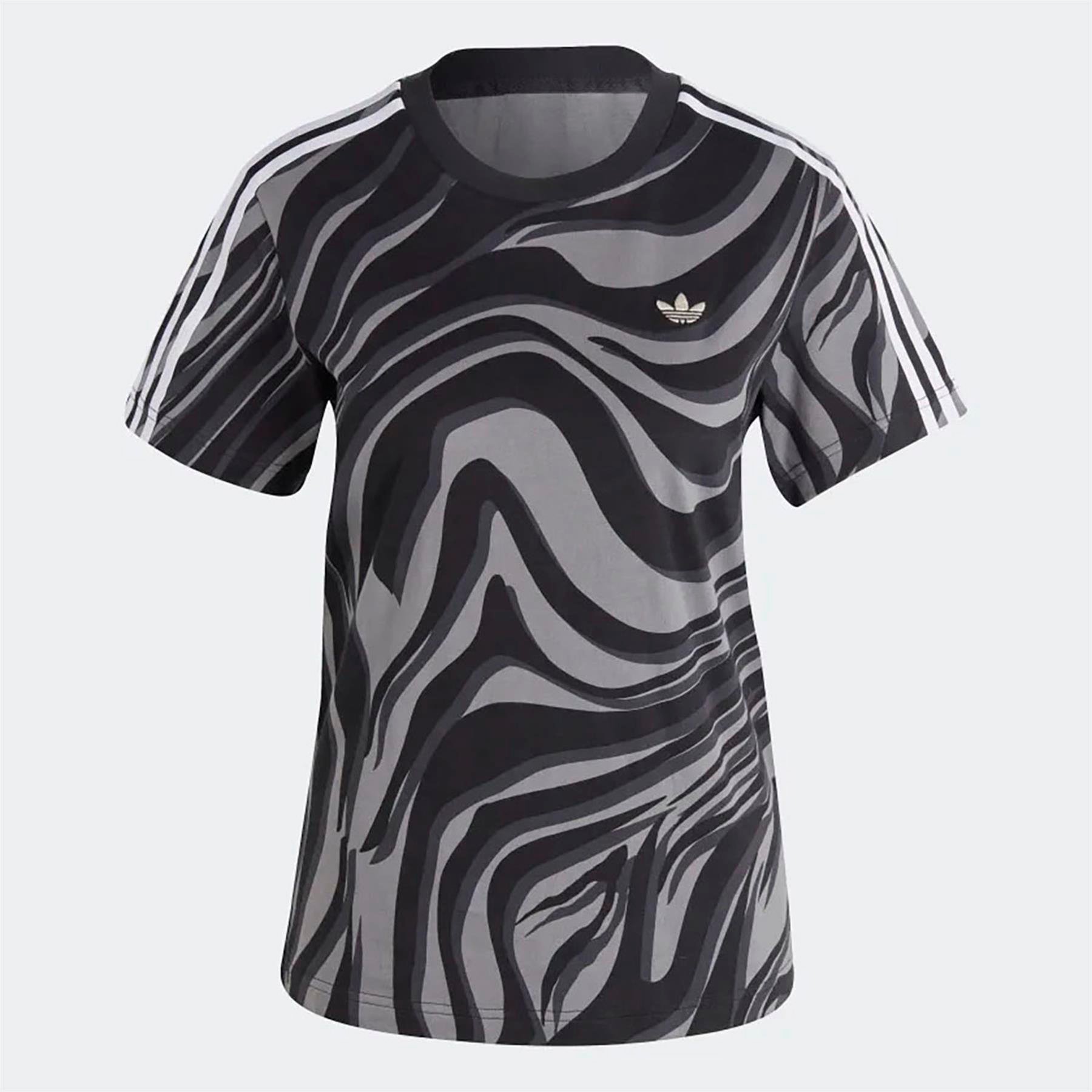 Adidas Kadın Günlük T-Shirt Aop T-Shirt Ij8191