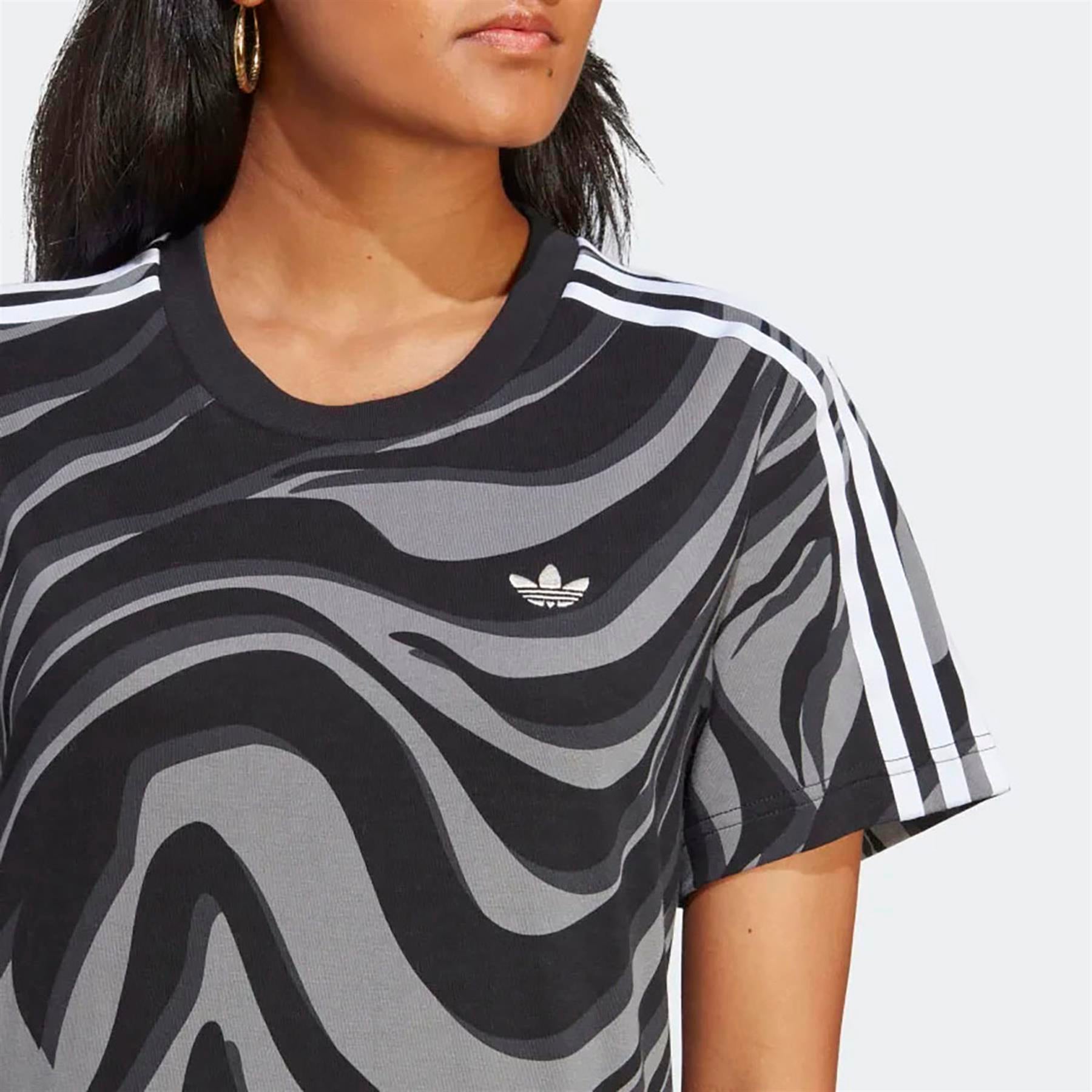 Adidas Kadın Günlük T-Shirt Aop T-Shirt Ij8191