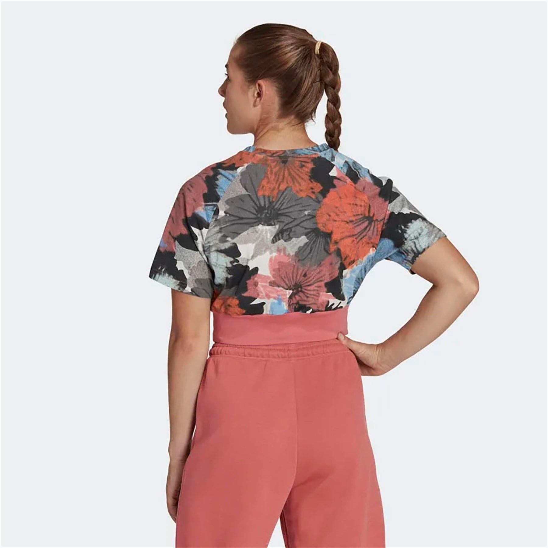 Adidas Kadın Günlük T-shirt W Aop Crp Tee Hp0796 W AOP CRP TEE