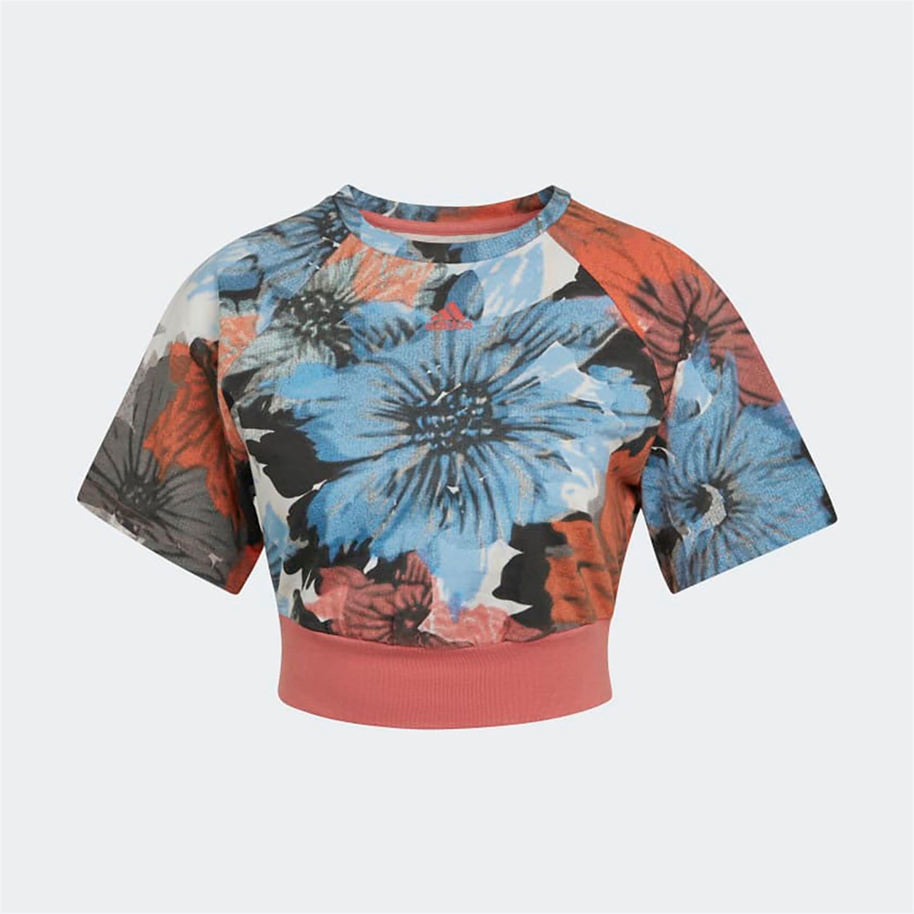 Adidas Kadın Günlük T-shirt W Aop Crp Tee Hp0796 W AOP CRP TEE