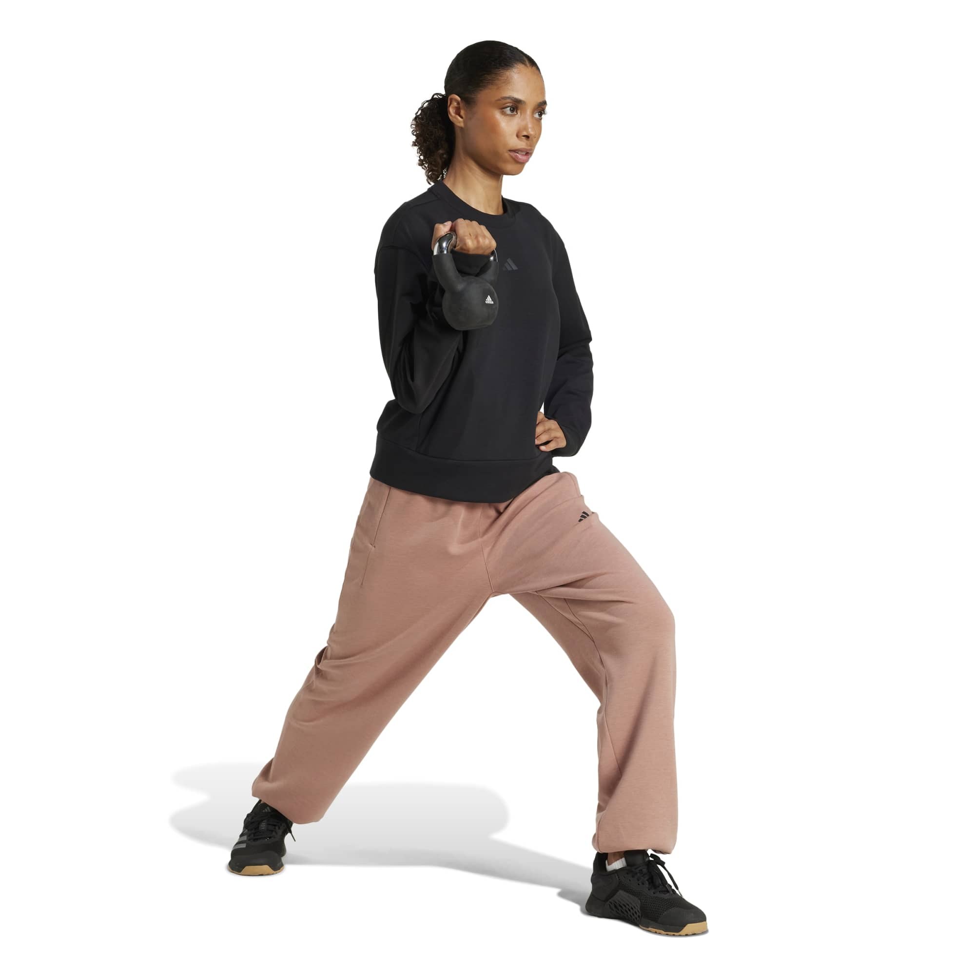 Adidas Kadın Koşu - Yürüyüş Sweatshirt D4T Knıt Crew Jp2655