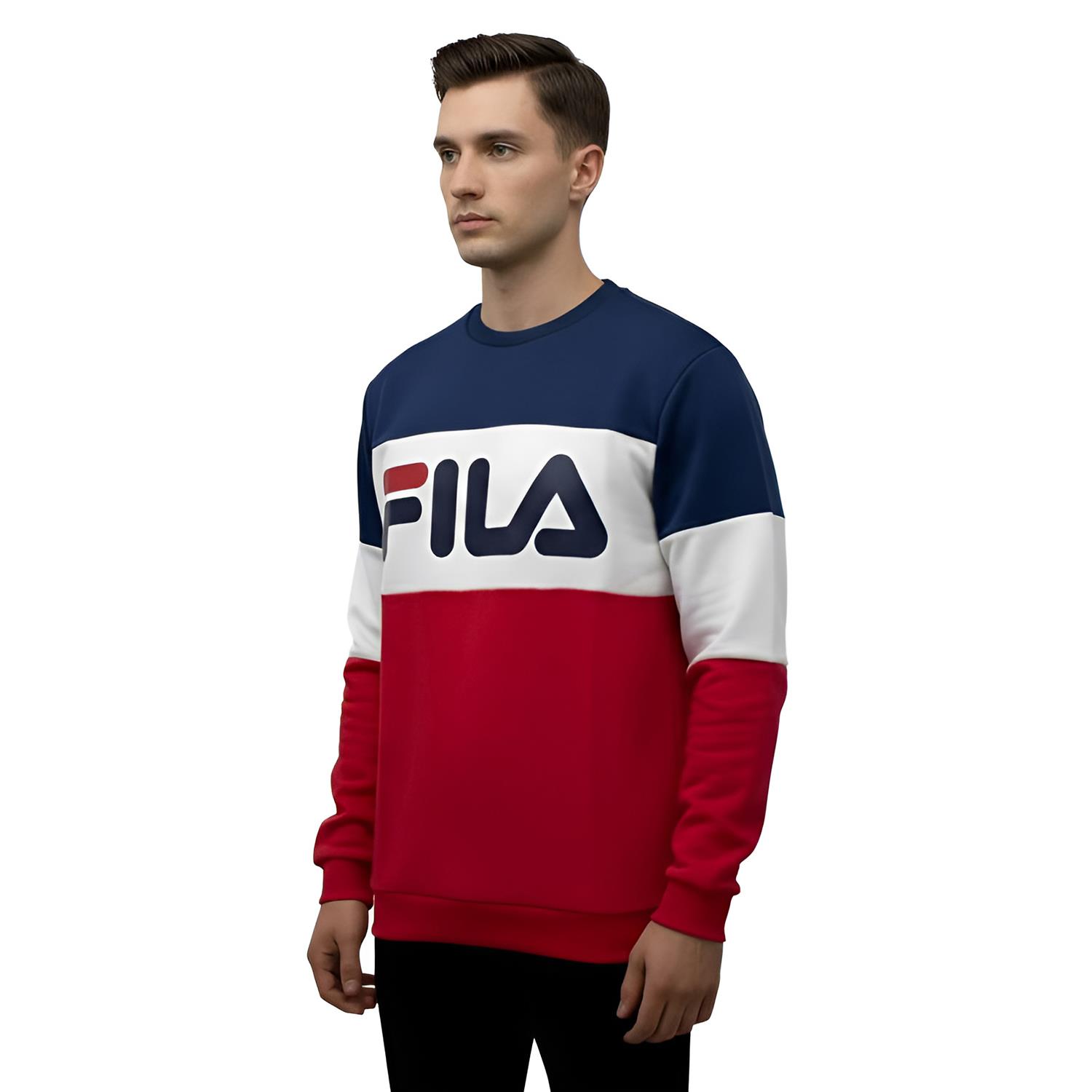 Fila Erkek Bisiklet Yaka Sweatshirt Straight 681255