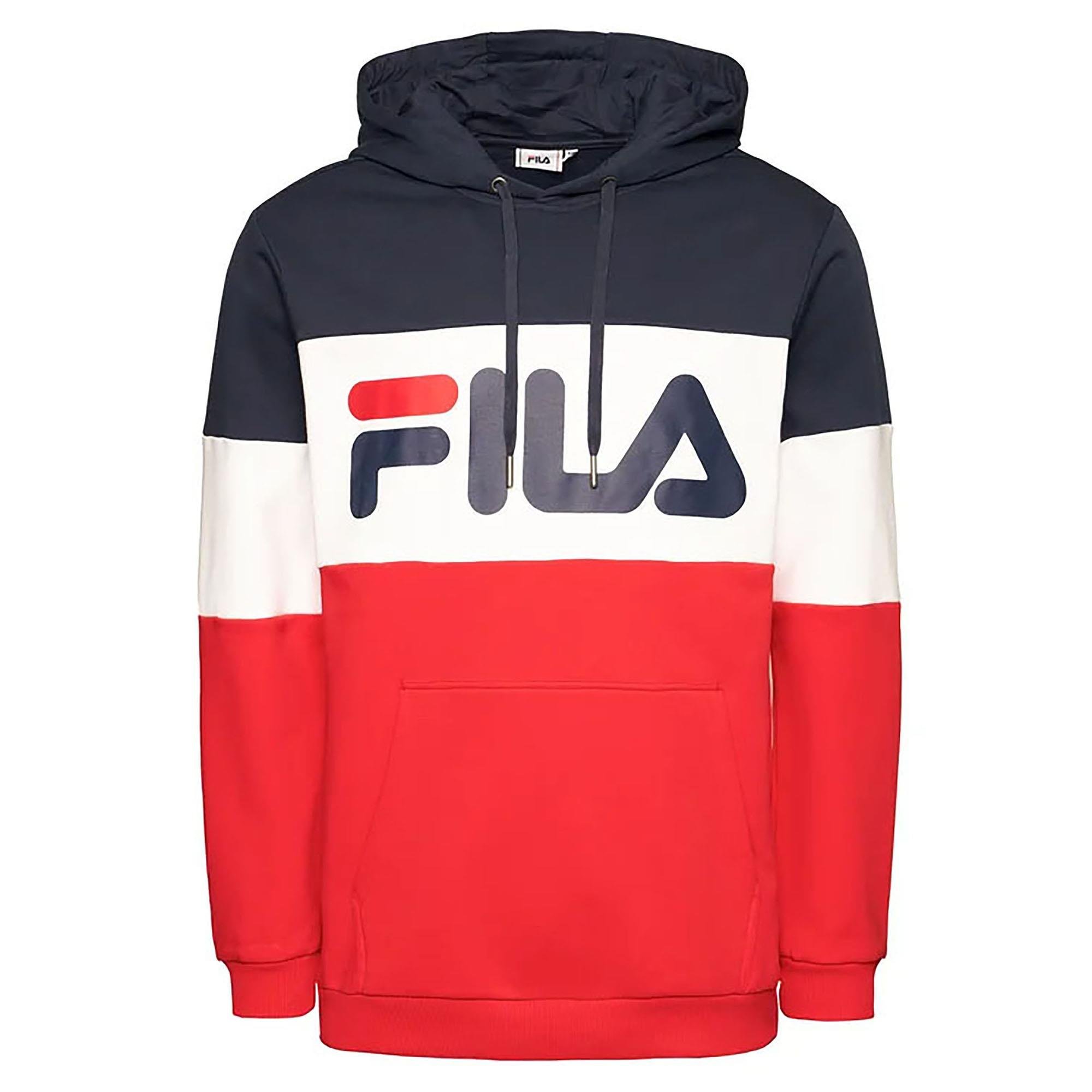 Fila Erkek Kapşonlu Sweatshirt Night Blocked 687001