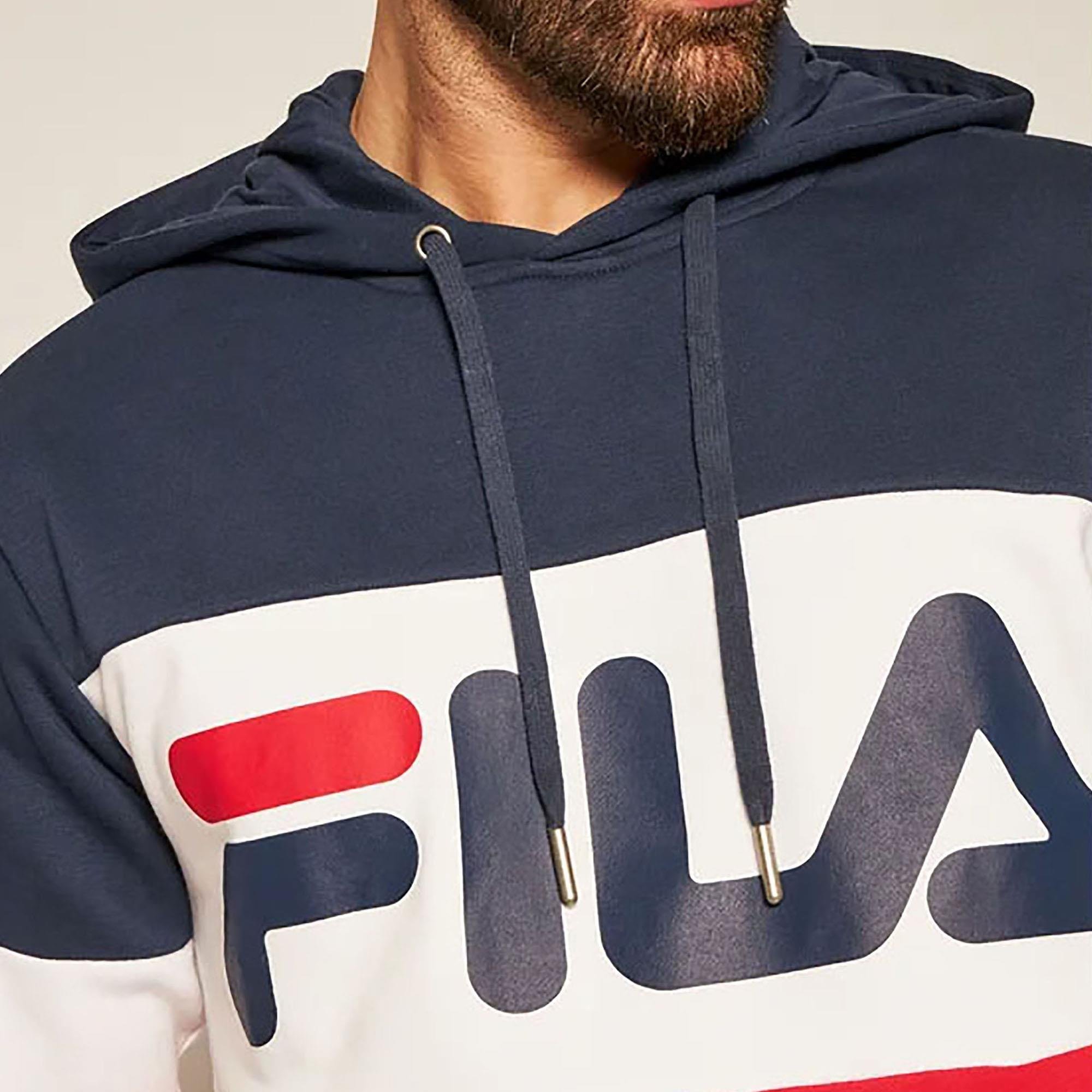 Fila Erkek Kapşonlu Sweatshirt Night Blocked 687001