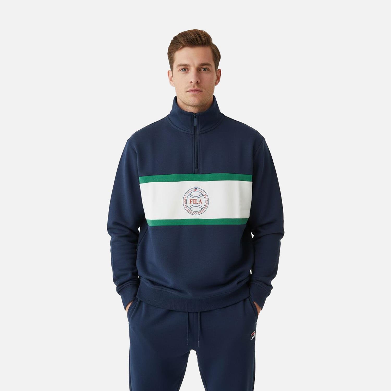 Fila Erkek Yarım Fermuar Sweatshirt  Parella Loose Half-Zip Fam1113.53029