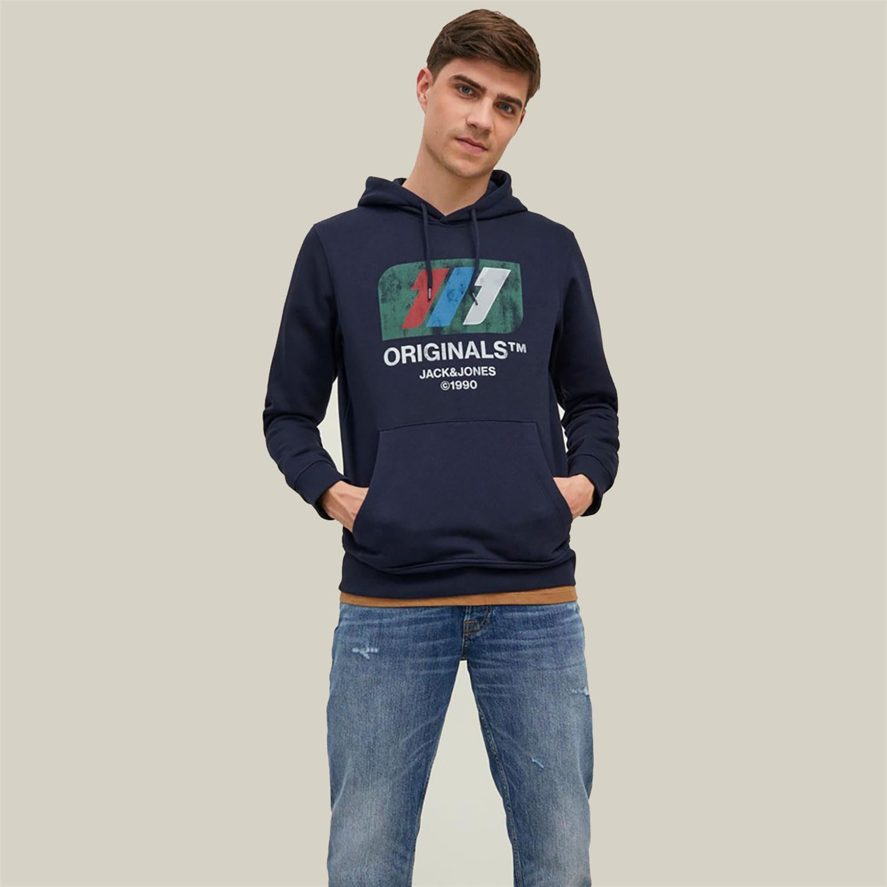 Jack & Jones Erkek Kapşonlu Sweatshirt