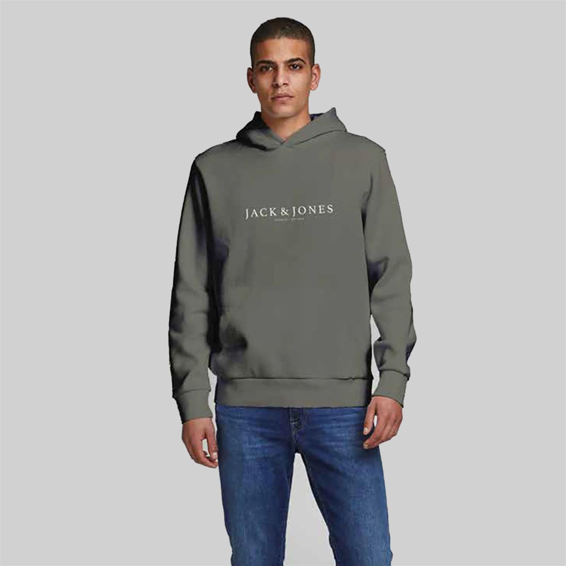 Jack & Jones Erkek Kapşonlu Sweatshirt