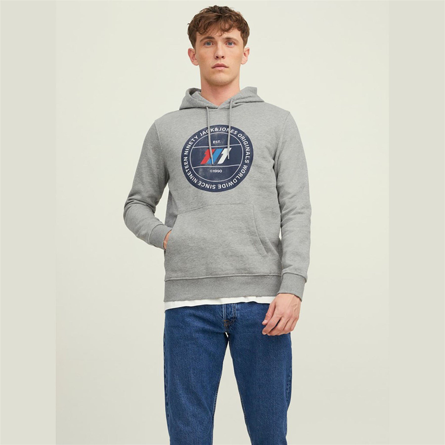 Jack & Jones Erkek Kapşonlu Sweatshirt