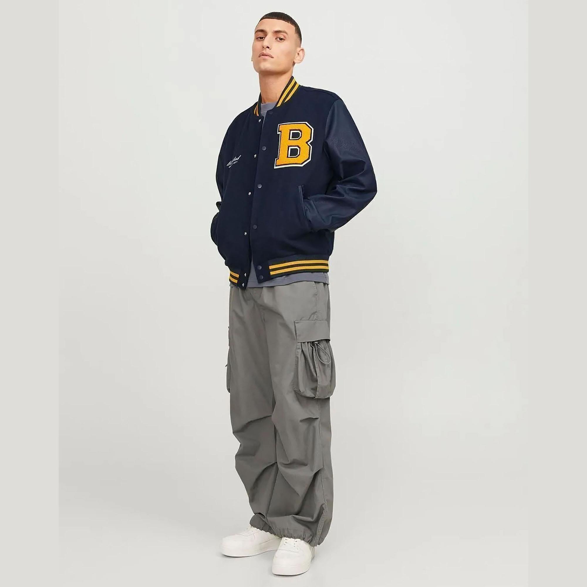 Jack & Jones Erkek Kolej Yaka Mont 12241559 Jack & Jones Erkek Bomber Mont 12241559