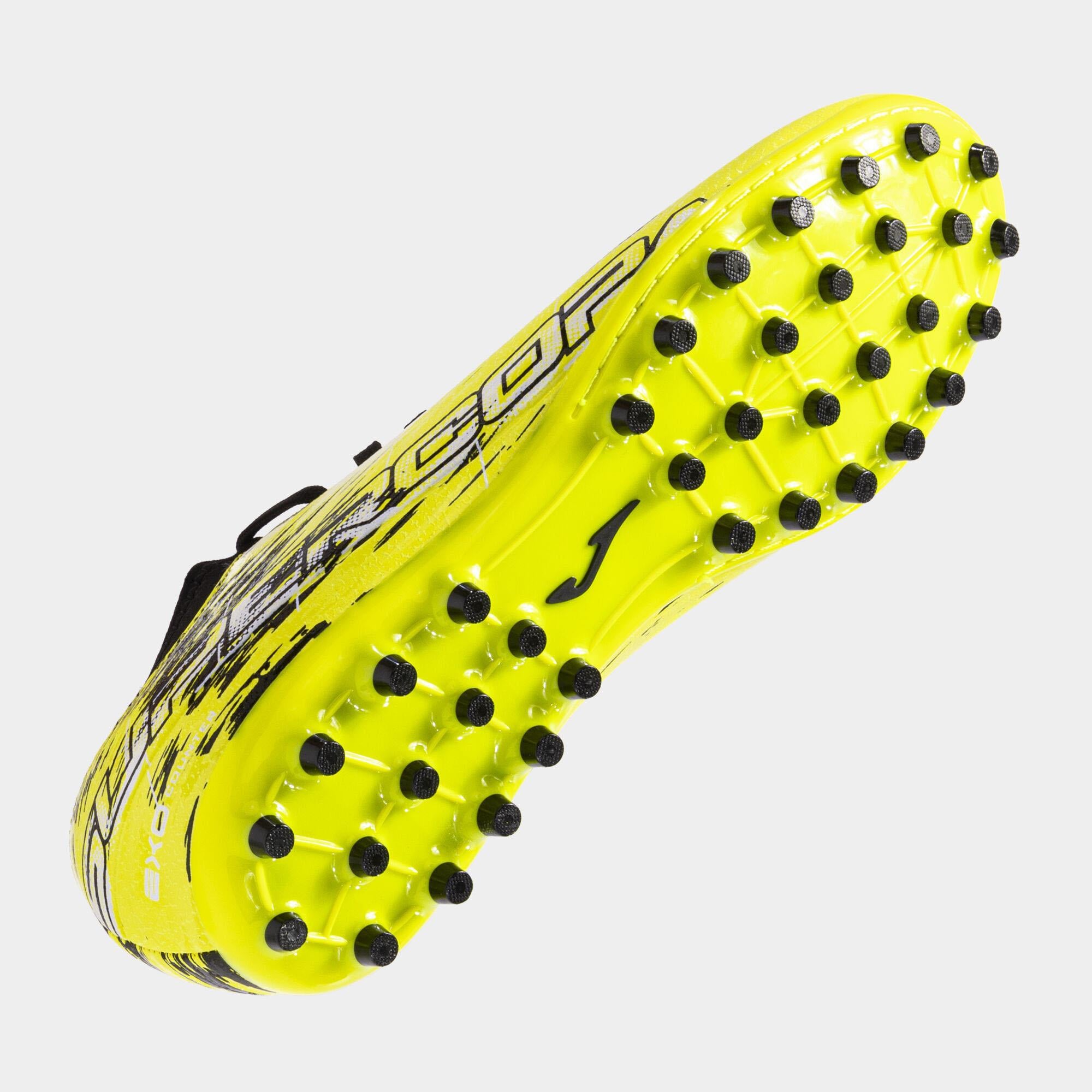 Joma Erkek Futbol Maç Krampon Supercopa 2309 Lemon Fluor Black Artificial Grass Supw2309Ag