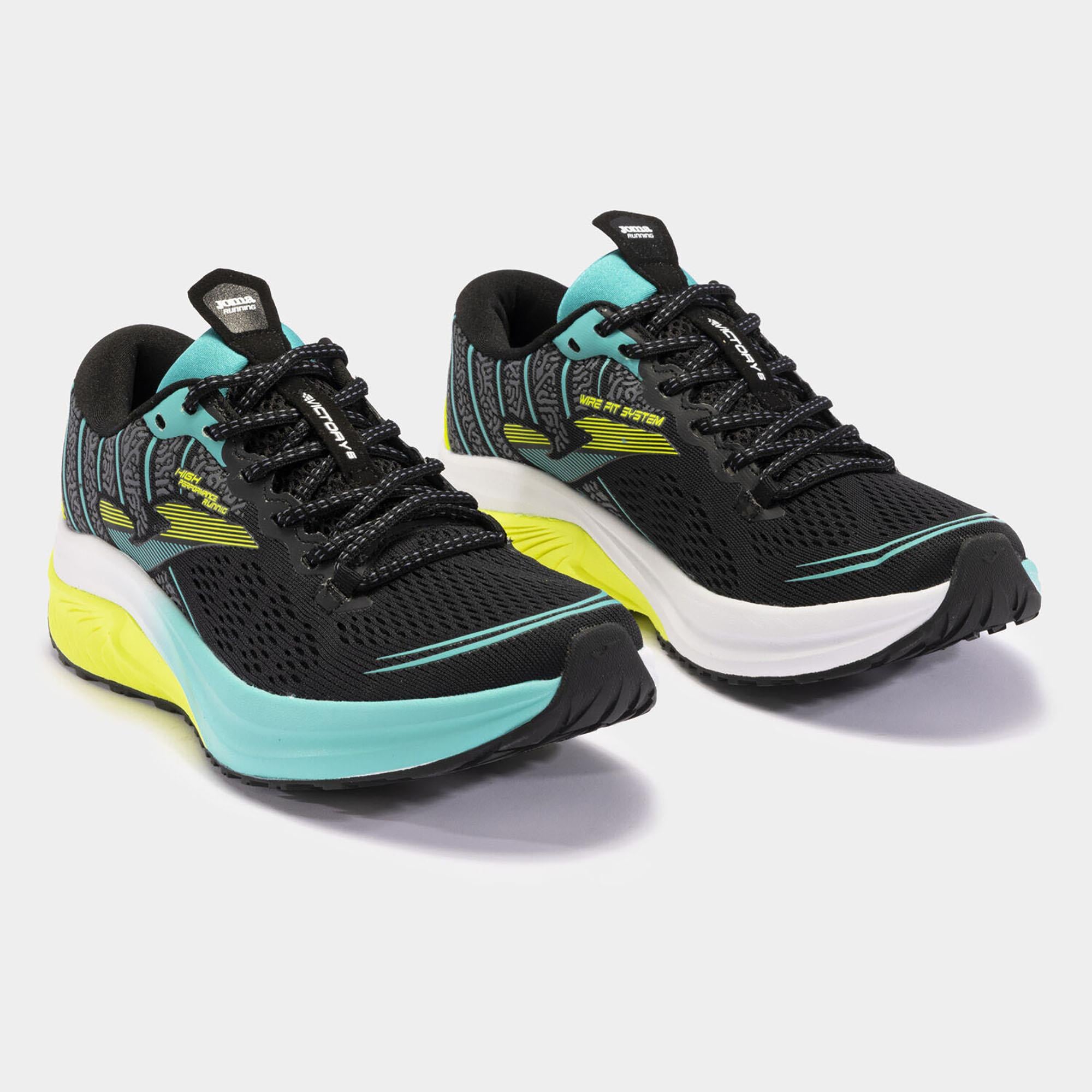 Joma Erkek Koşu - Yürüyüş Ayakkabısı Victory 2401 Rvıctw2401 VICTORY 2401 BLACK TURQUOISE YELLOW