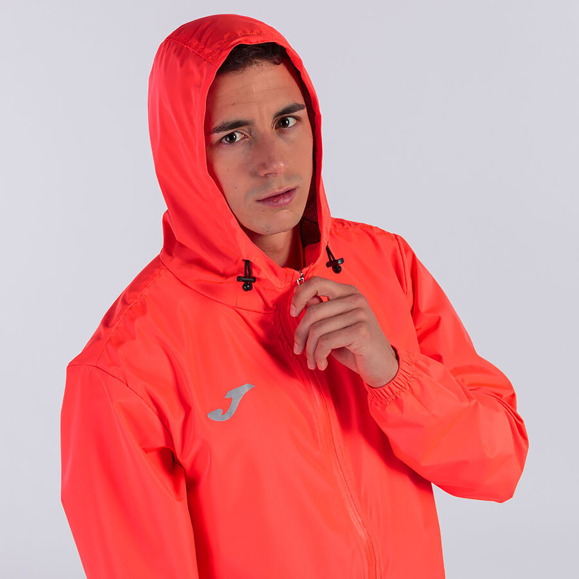 Joma Erkek Performans Koşu - Yürüyüş Yağmurluk Elite Raincoat Fluor Coral 102235.040 ELITE VIII RAINCOAT FLUOR CORAL