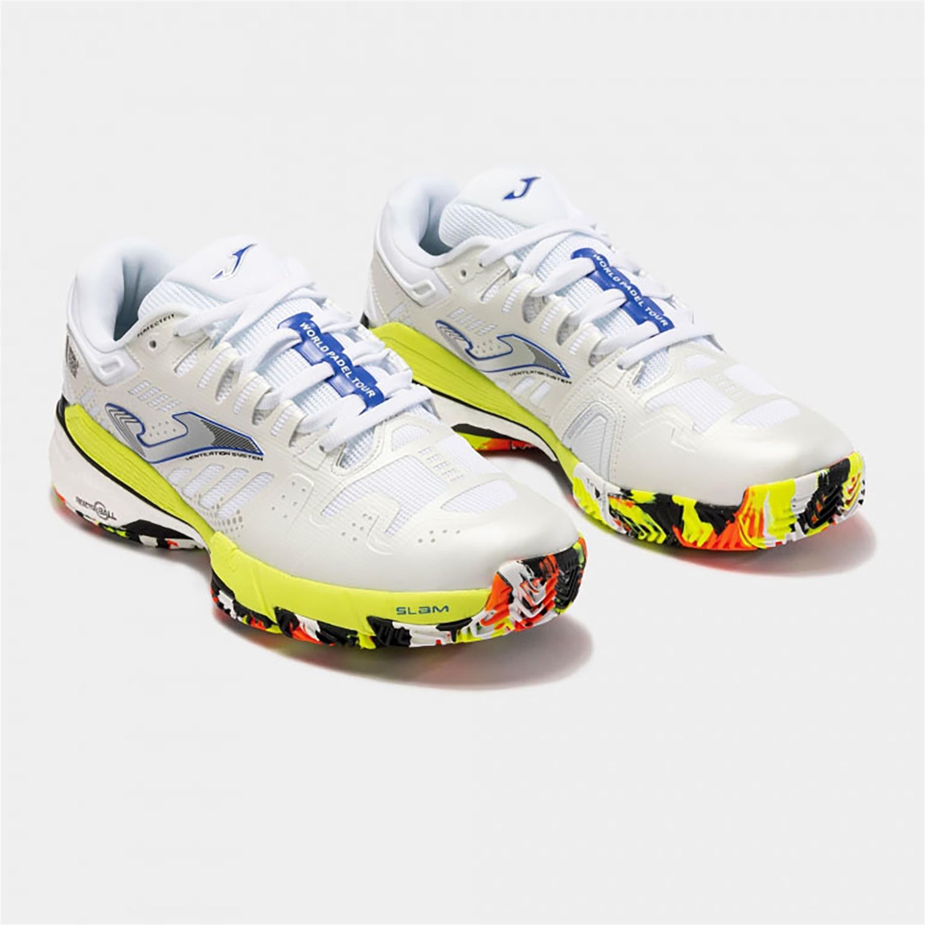 Joma Erkek Tenis Maç Ayakkabı T.Slam 2332 White Lime Tslams2332P