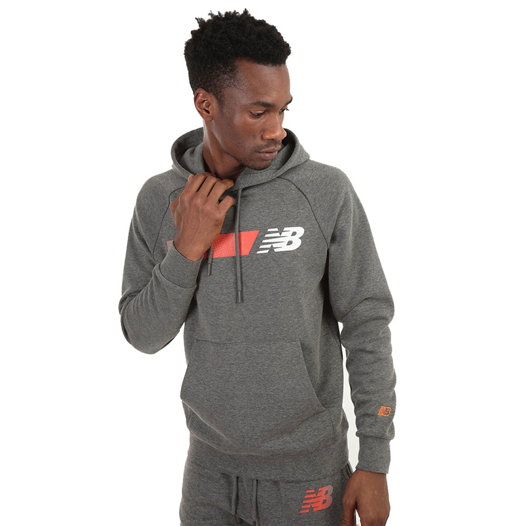 New Balance Erkek Kapüşonlu Sweatshirt Nb Team Hoodie Mph001-Chc