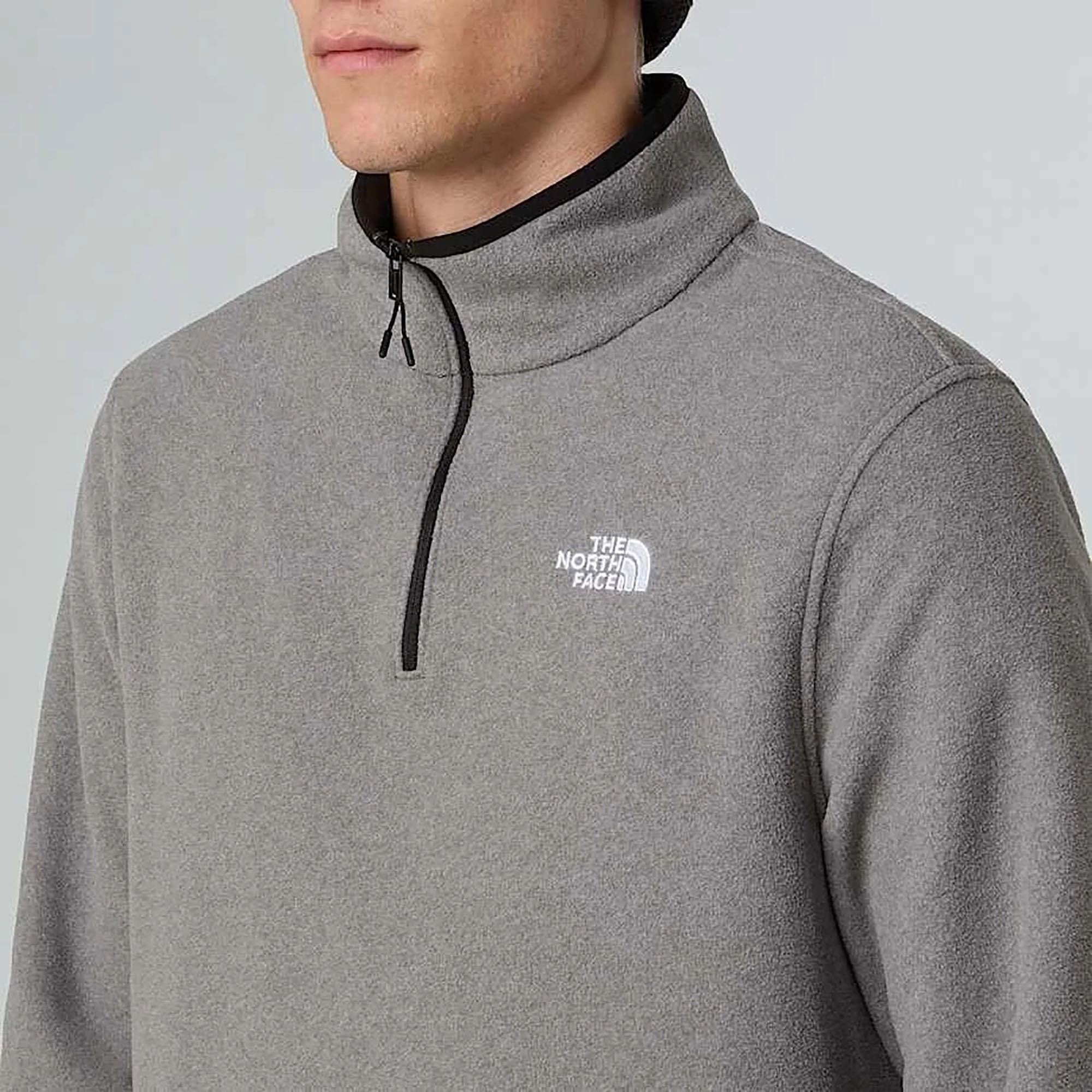 The North Face Erkek Yarım Fermuar Sweatshirt Glacier Fleece 1-4 Zip Jacket Nf0A8D0Qcqı1