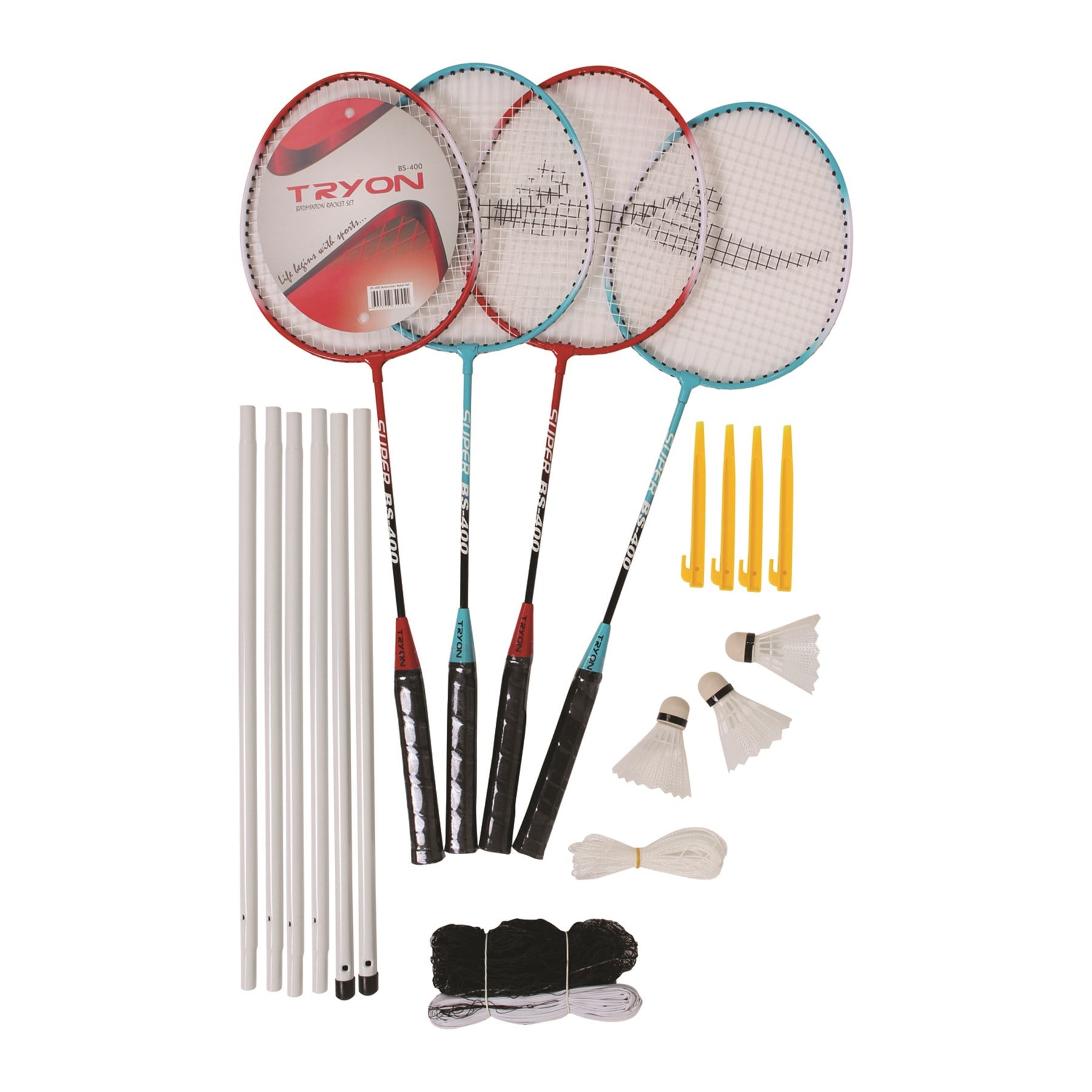 Tryon Badminton Raket Set Ağ Dahil