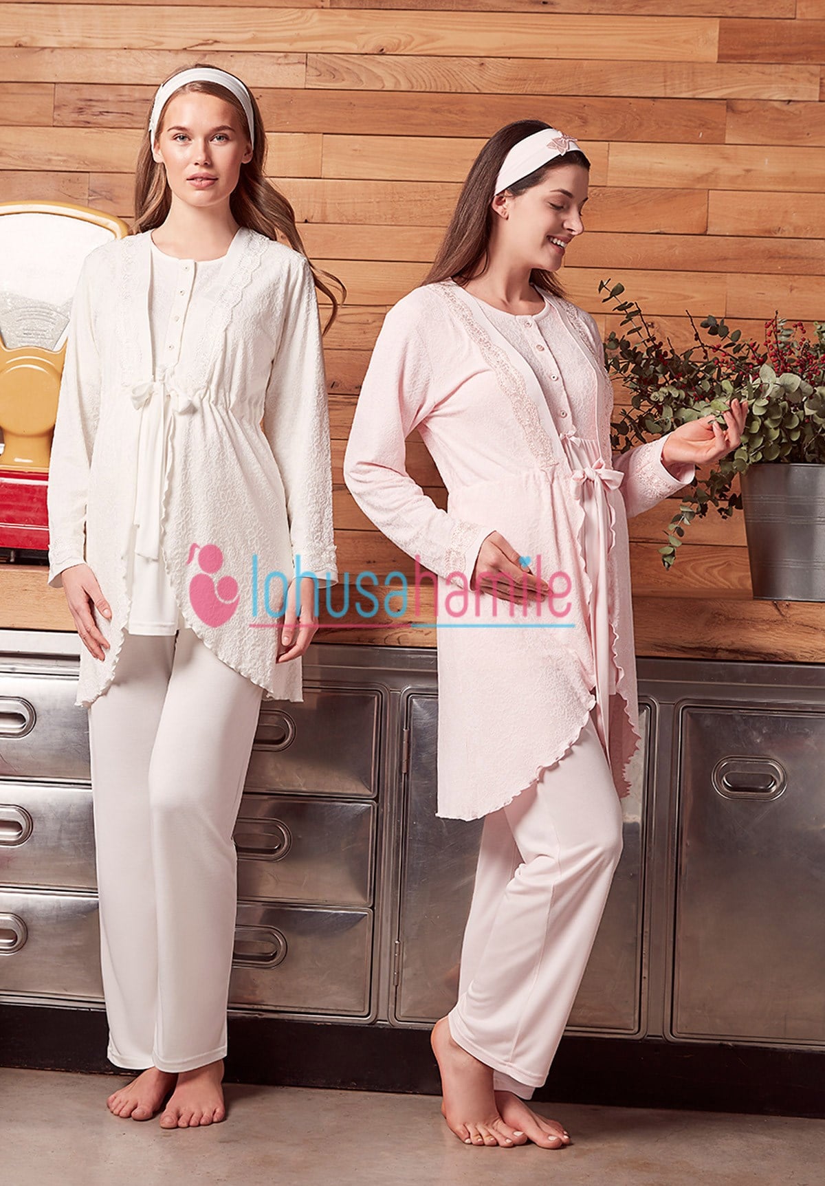 Baha 3520 Sabahlıklı Lohusa Pijama Takımı