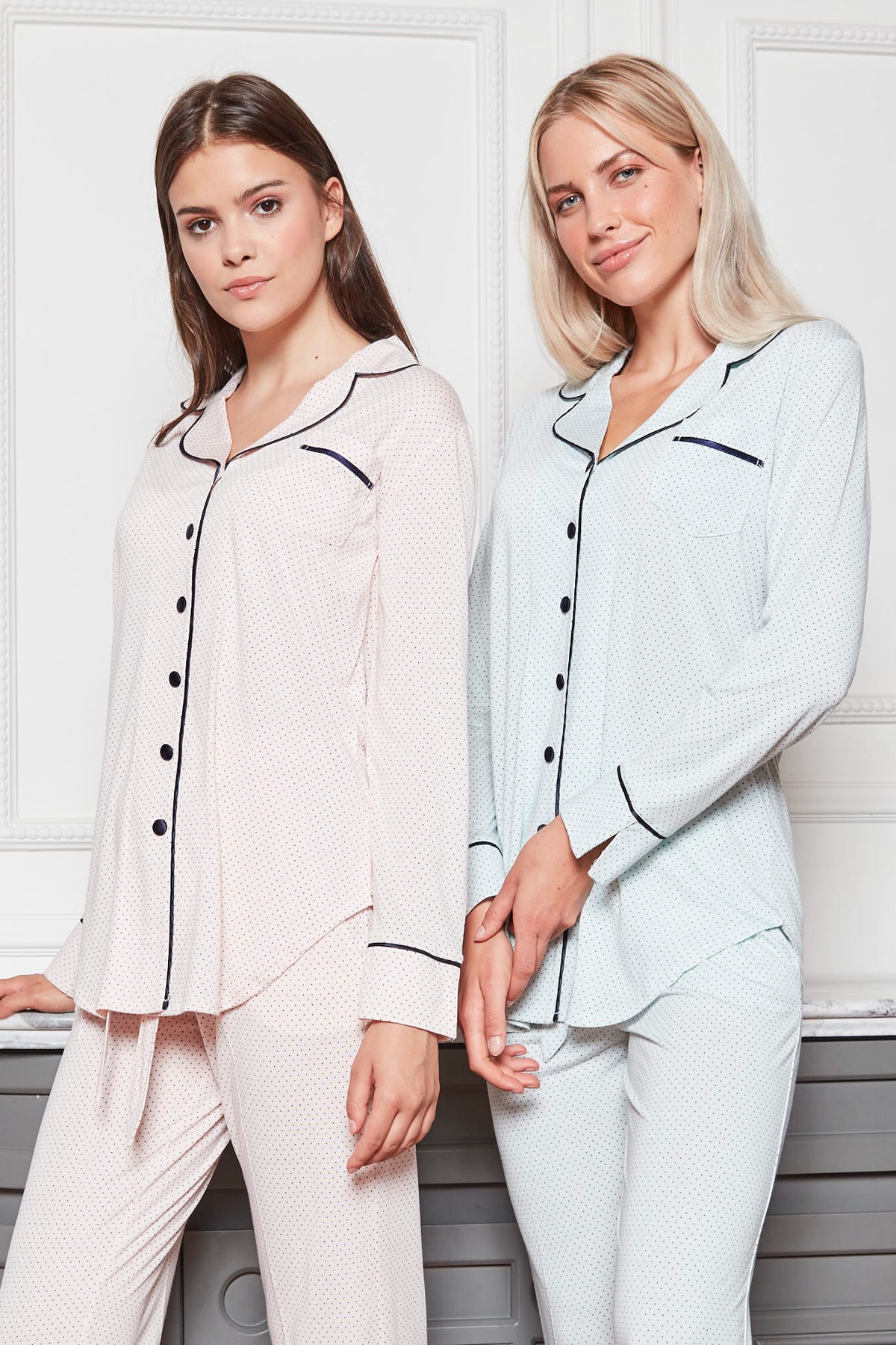 Bone 4826 Önden Düğmeli Lohusa Pijama Takımı