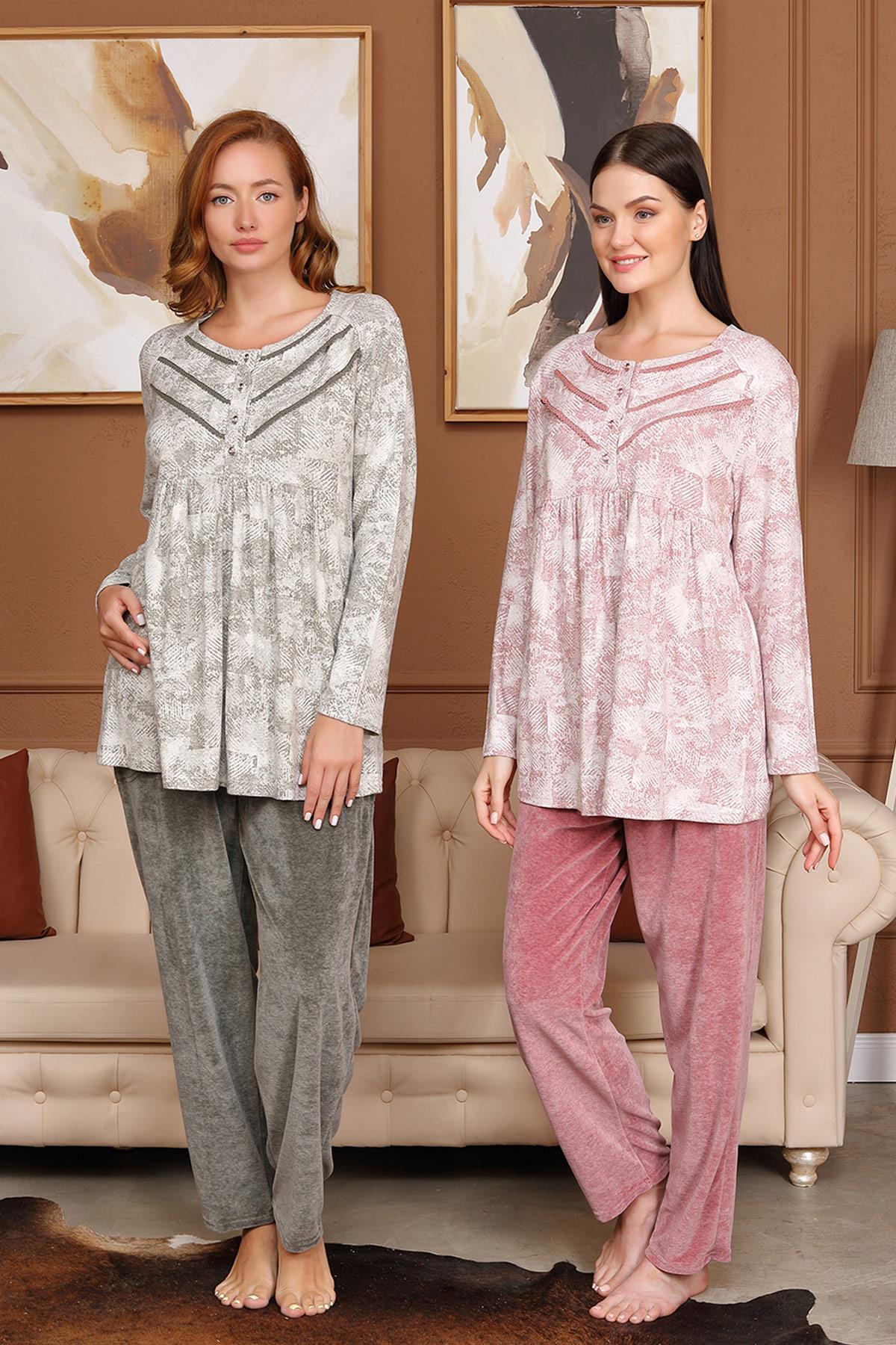 Bone 5717 Büyük Beden Lohusa Pijama Takımı