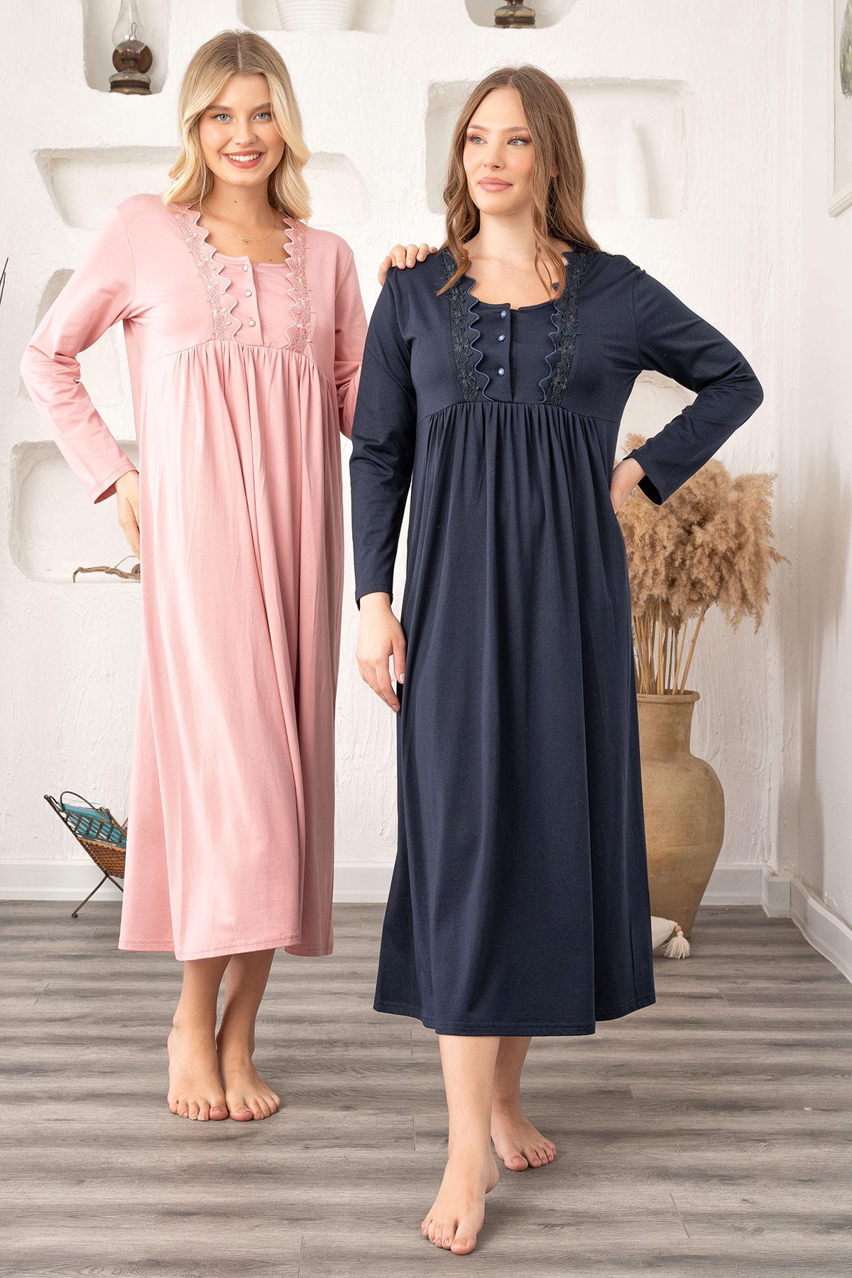 Bone 5927pd Dantelli Büyük Beden Gecelik