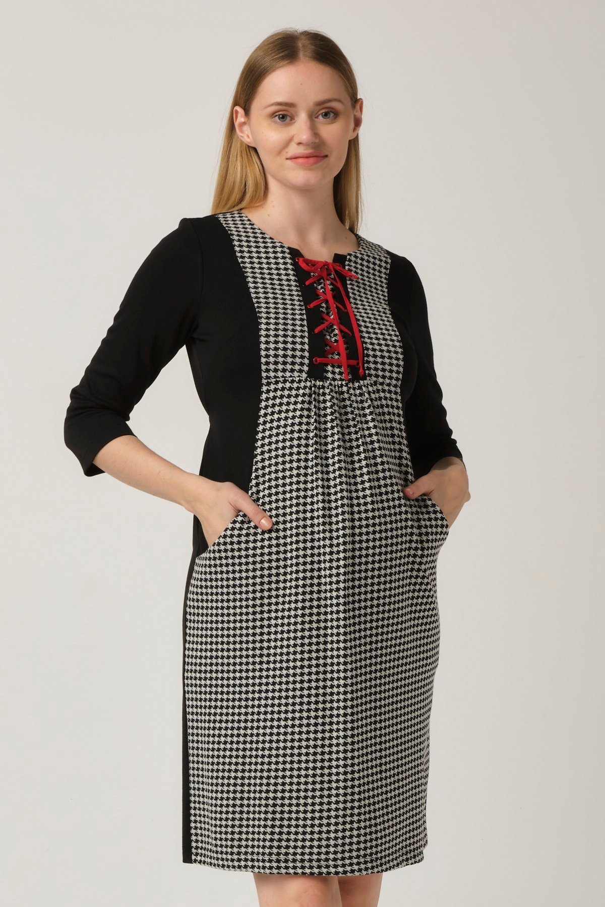 Busa Hamile Cepli Elbise Siyah