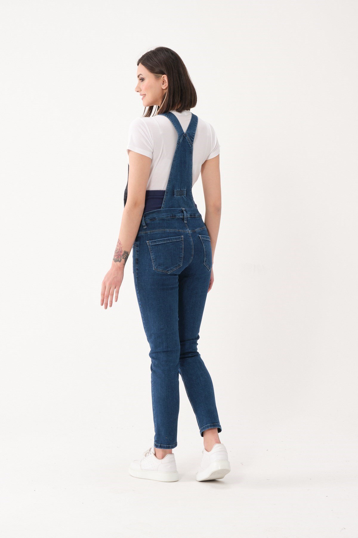 Busa Hamile Çift Kullanımlı Salopet Pantolon Lacivert