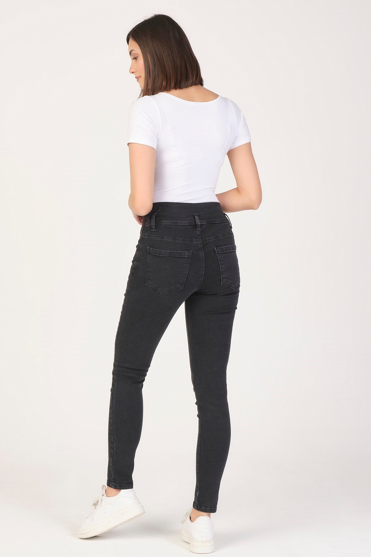 Busa Hamile Skinny Jeans Siyah