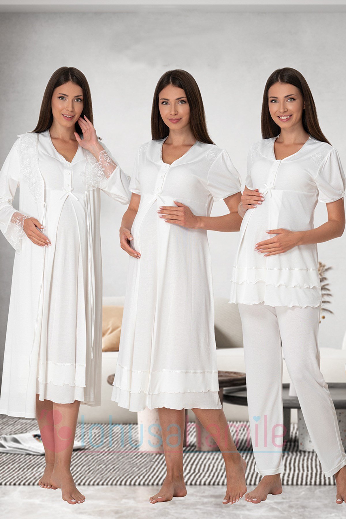 Effortt 8026 Maternity Nursing  4 Pieces Set