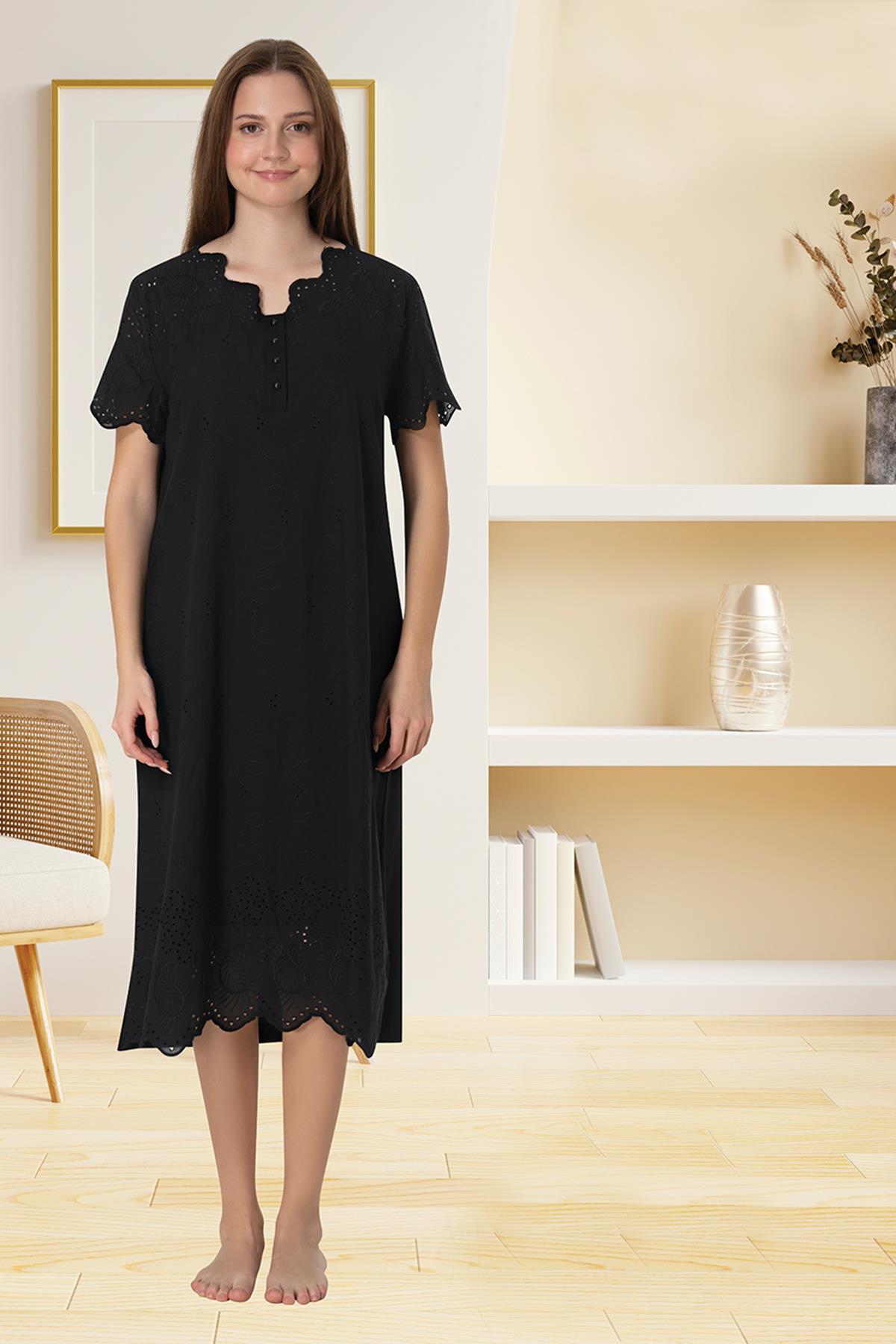 Effortt 9026 Siyah Fisto Detaylı Lohusa Hamile 4lü Set