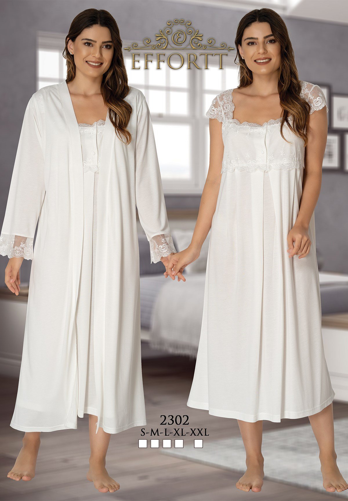 Effortt Ekru Lohusa Hamile 4'lü Set 2302-2303