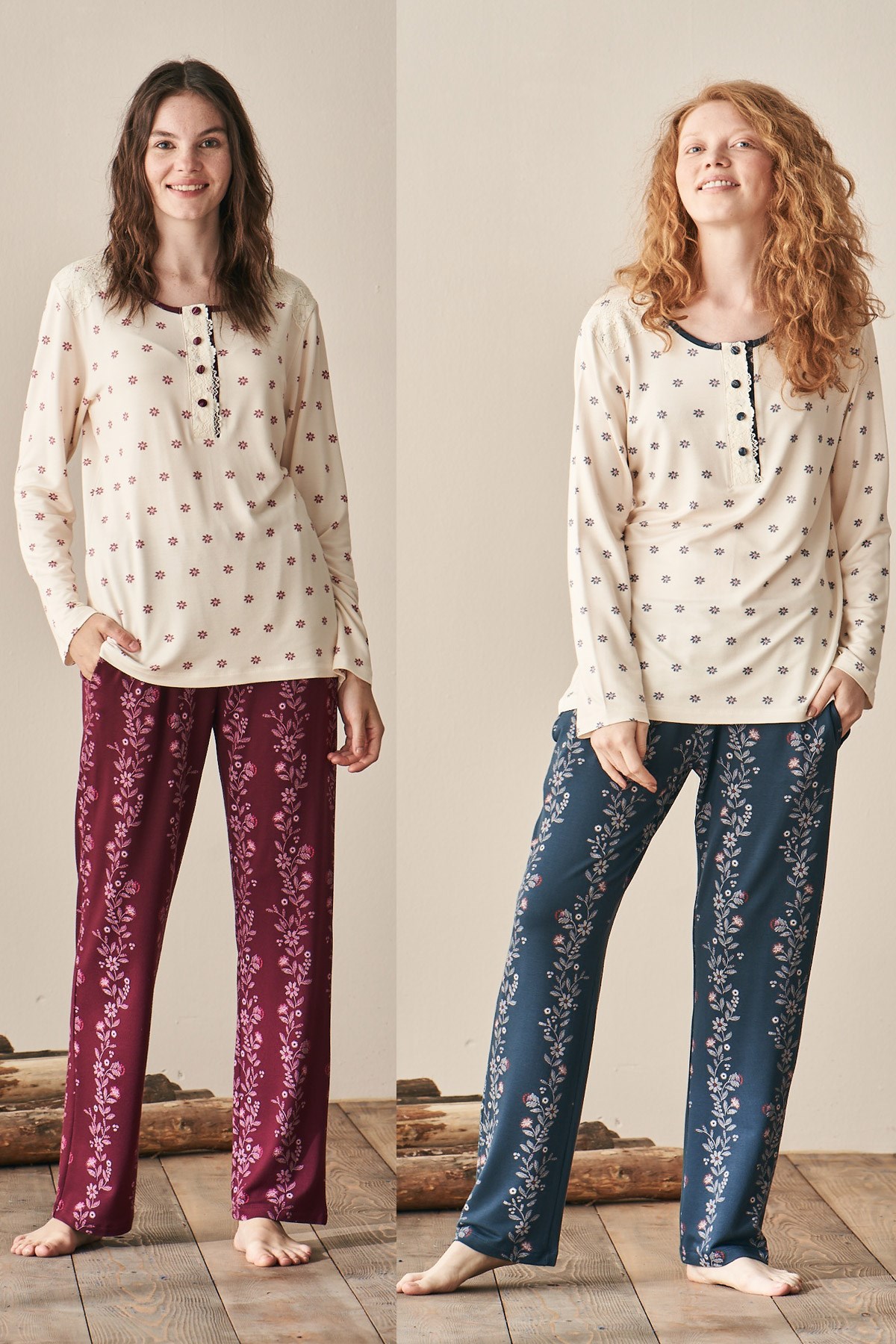 Feyza 3924 Büyük Beden Lohusa Pijama