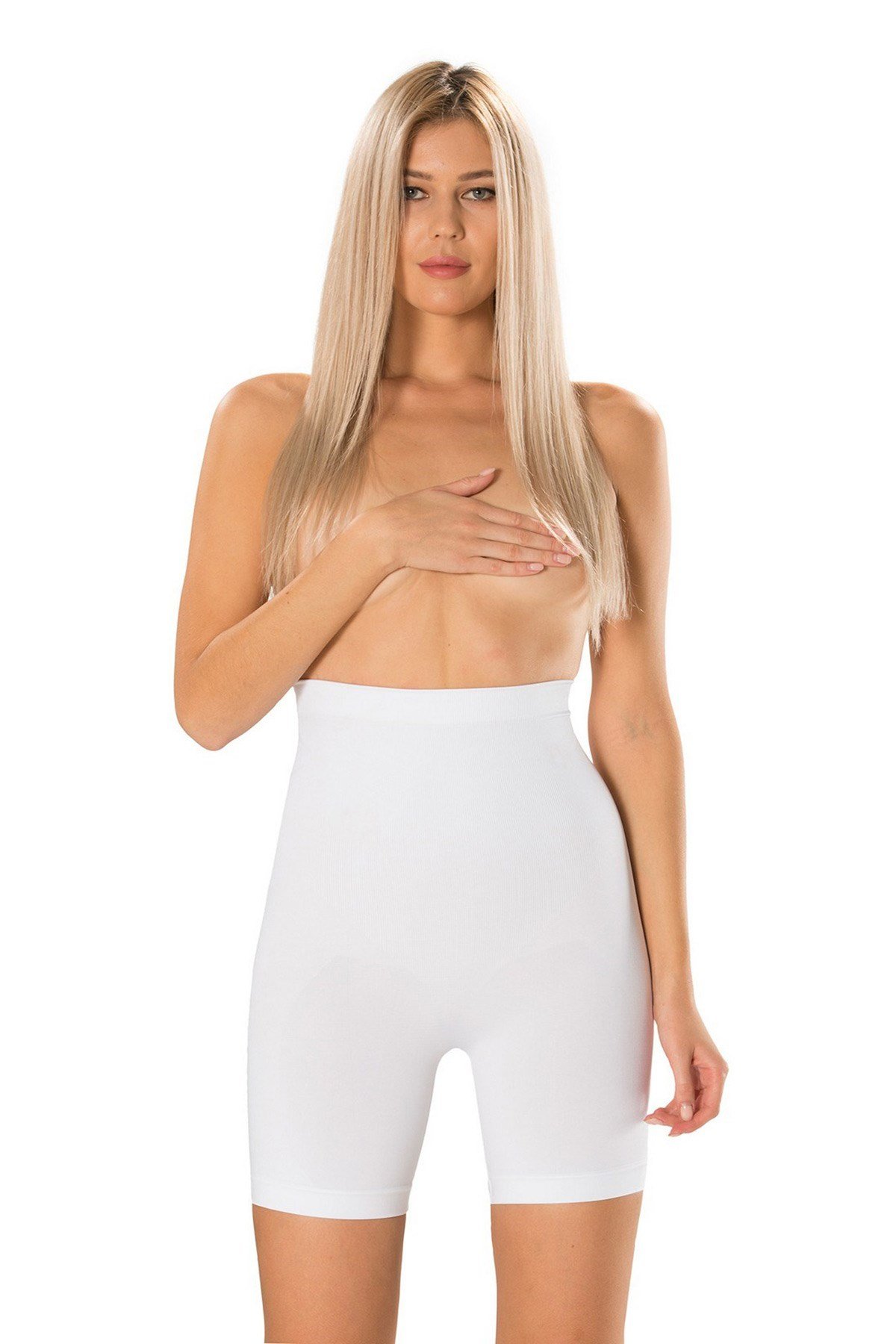 Formactive 1011 Beyaz Kısa Paçalı Toparlayıcı Korse