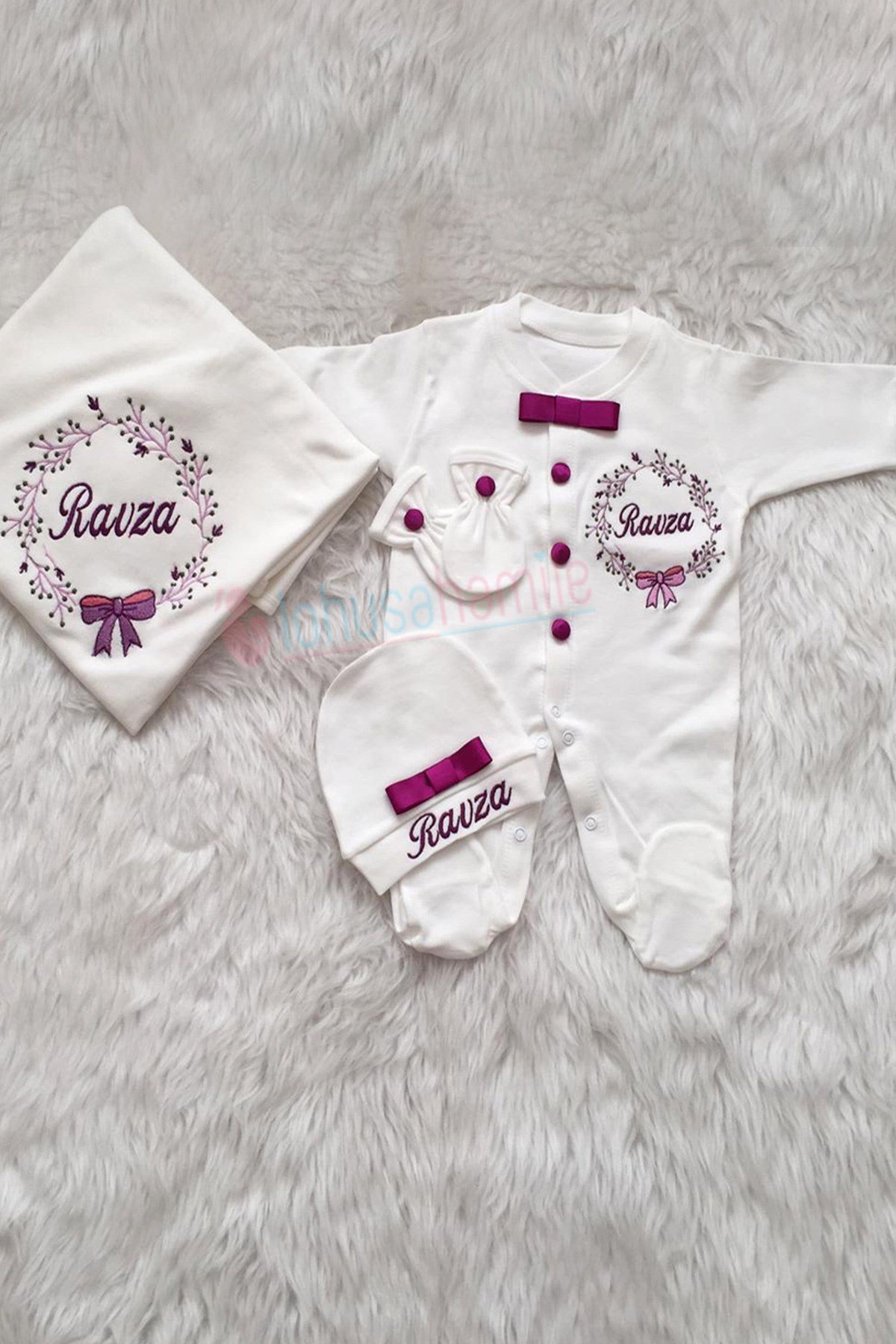 İsime Özel Hastane Çıkışı 4lü Set LH4051