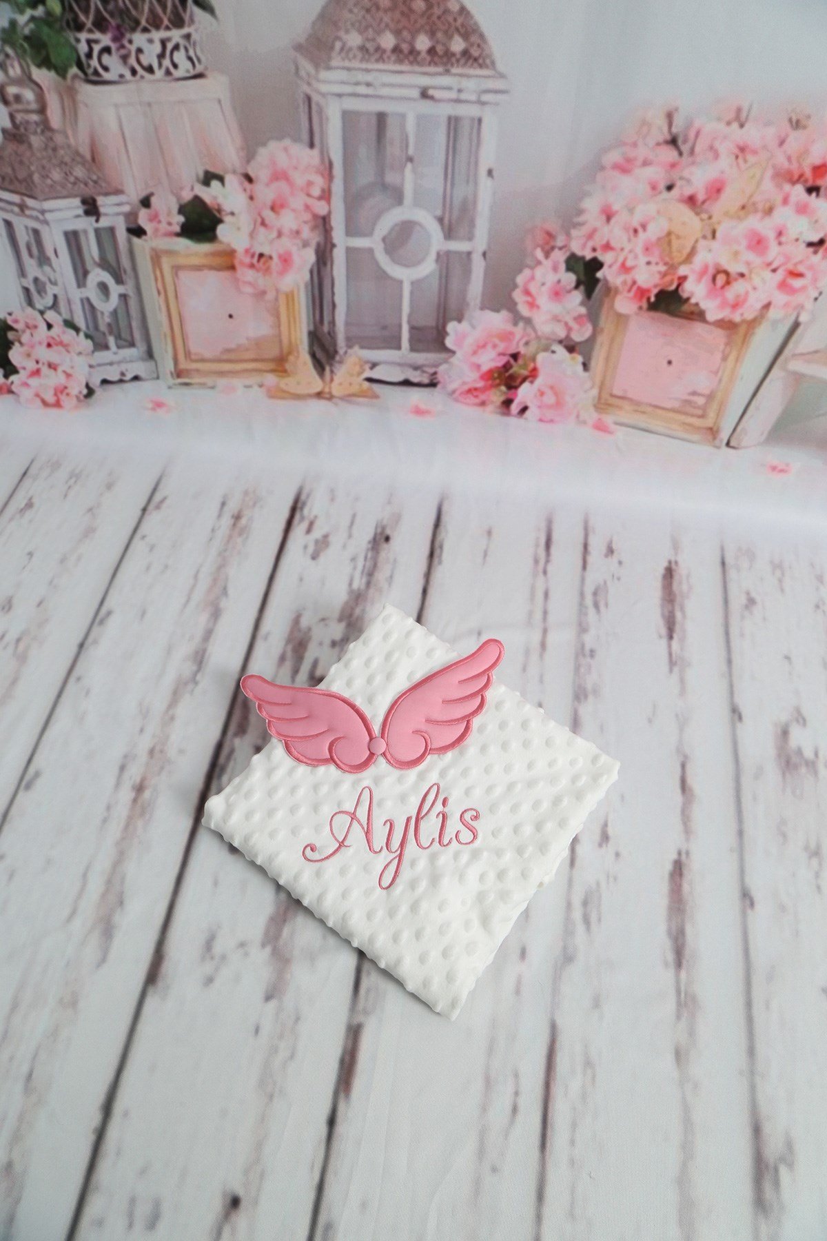 İsimli Kanatlı Bebek Battaniye B7019