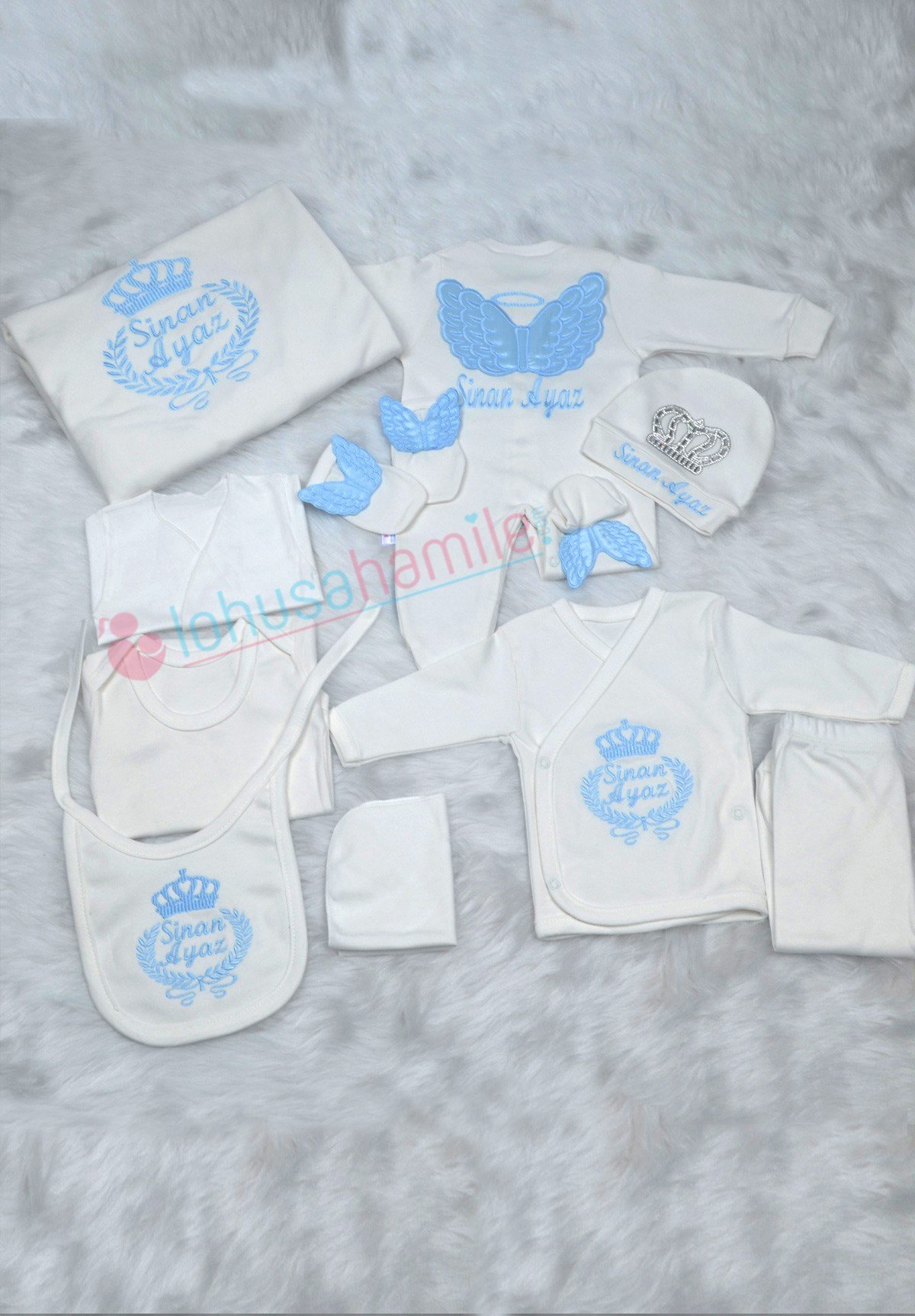 İsme Özel Atom Kanat İşlemeli 10'lu Set